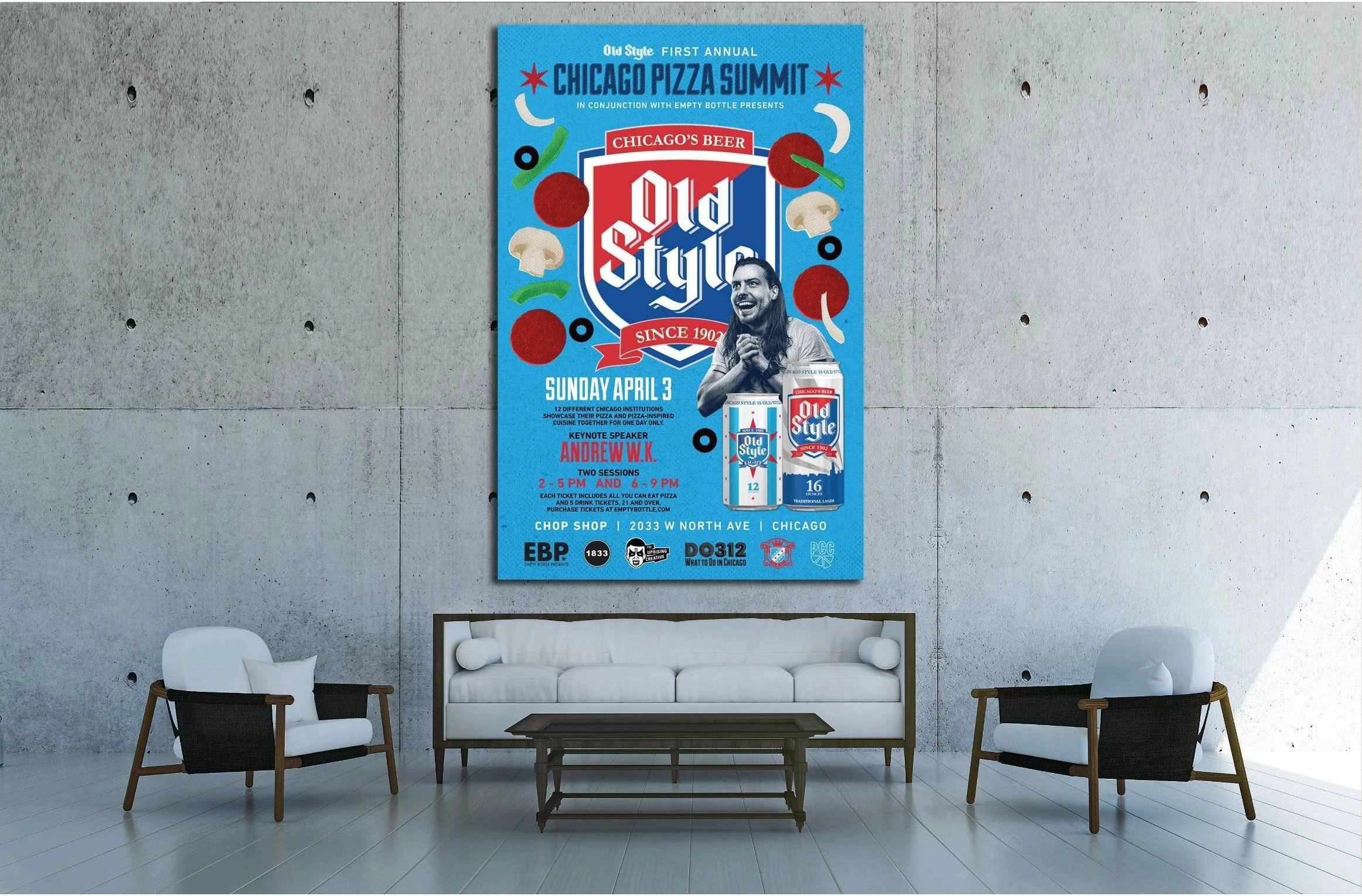 Pizza Summit №3474 Ready to Hang Canvas Print - Zellart Canvas Prints ALL_Products, s-3474