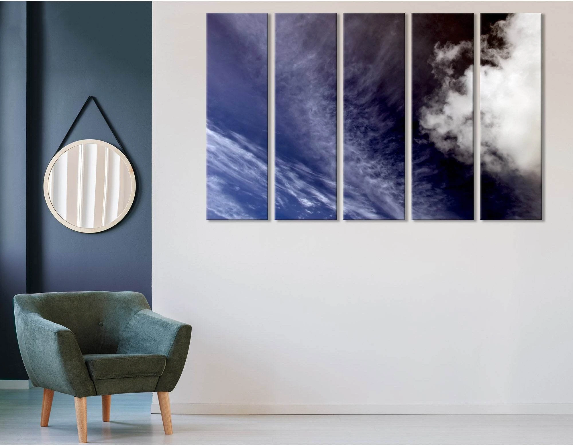 Planet From Space Abstract №04342 Ready to Hang Canvas Print - Zellart Canvas Prints ALL_Products