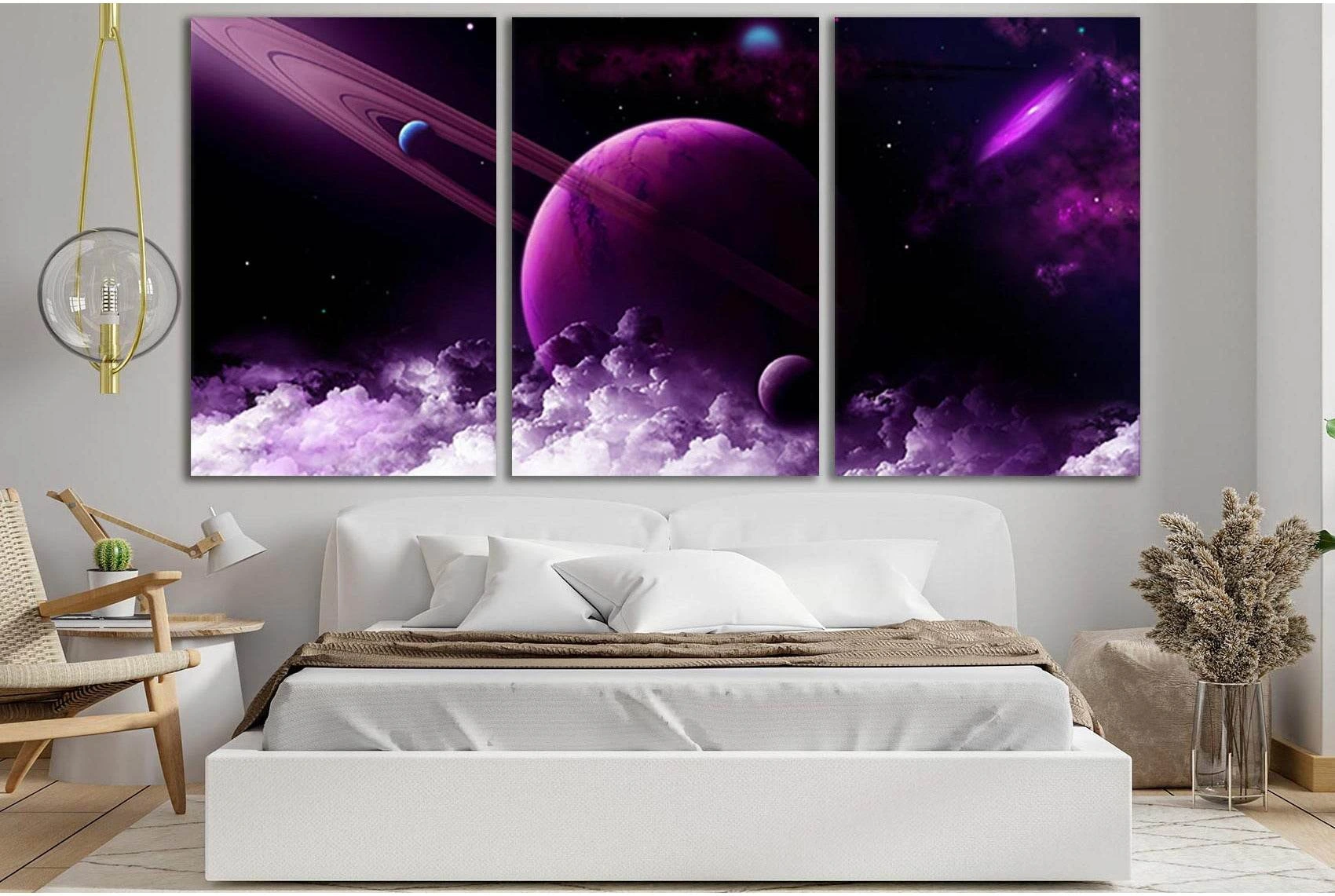 Planets Cloud Space №SL962 Ready to Hang Canvas Print - Zellart Canvas Prints 0new, ALL_Products, Astronomy & Space Canvas Wall Art