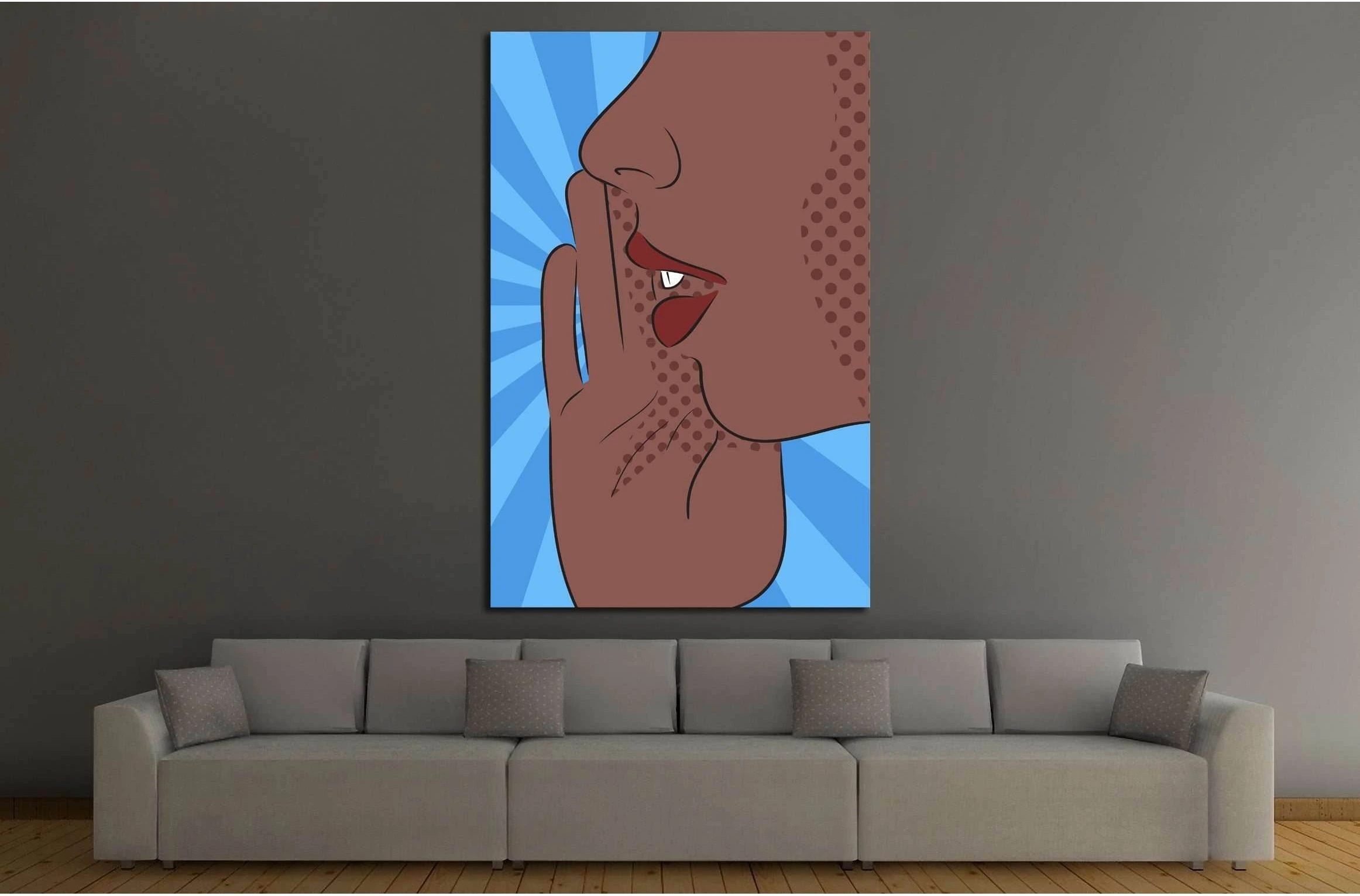 Pop Art №3311 Ready to Hang Canvas Print - Zellart Canvas Prints ALL_Products, s-3311