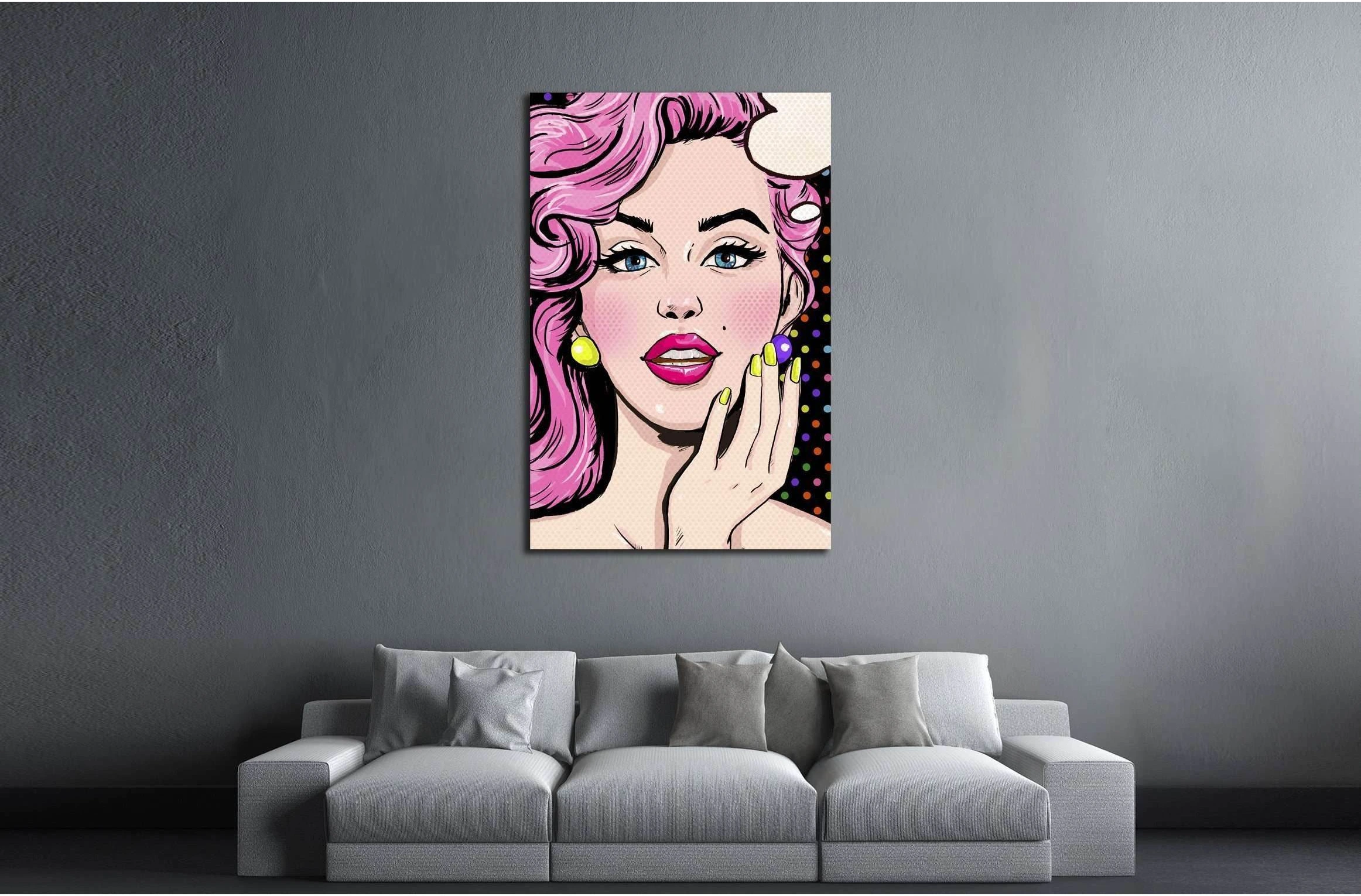 Pop Art №3312 Ready to Hang Canvas Print - Zellart Canvas Prints ALL_Products, s-3312