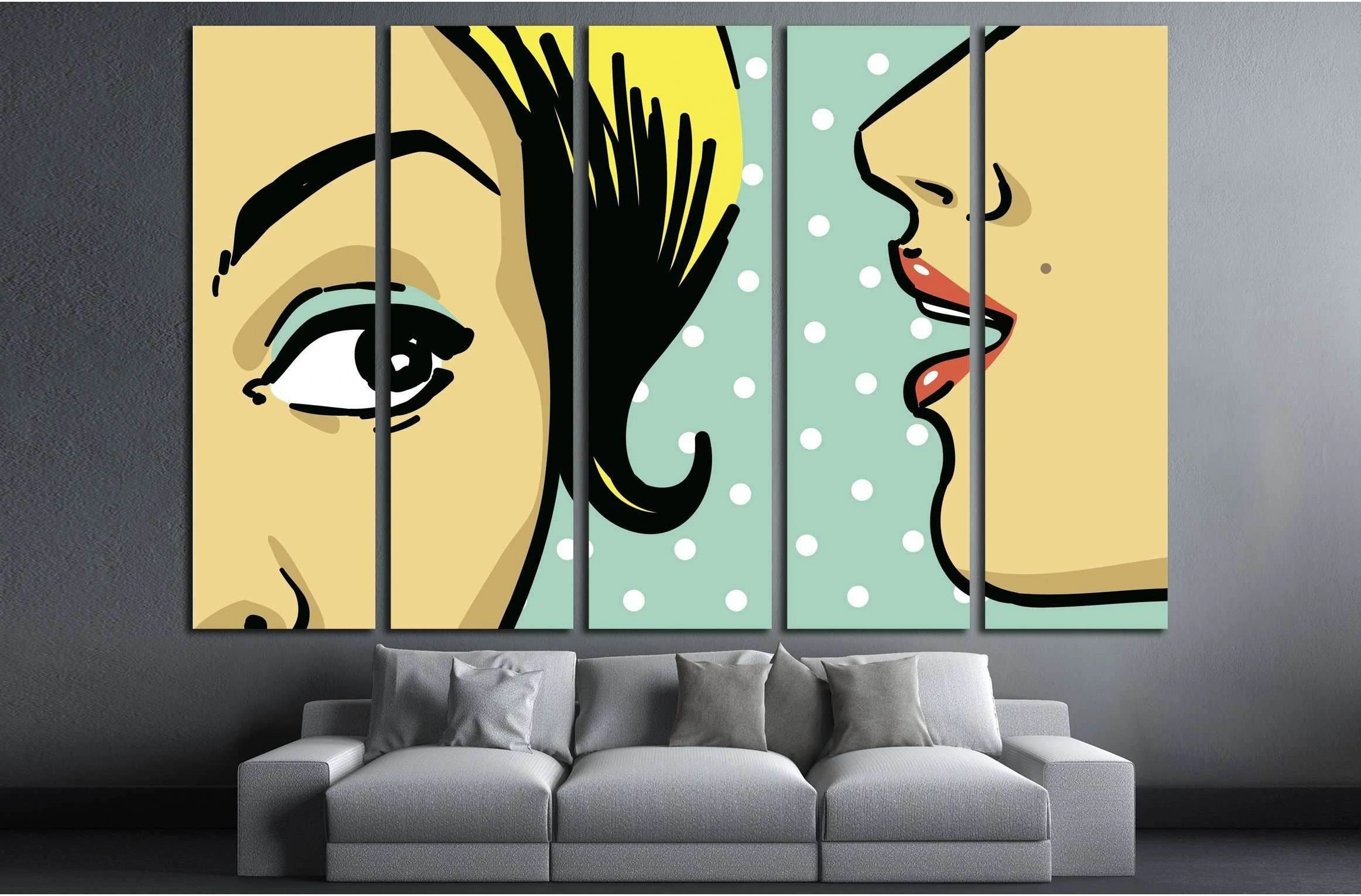Pop Art №3313 Ready to Hang Canvas Print - Zellart Canvas Prints ALL_Products, s-3313