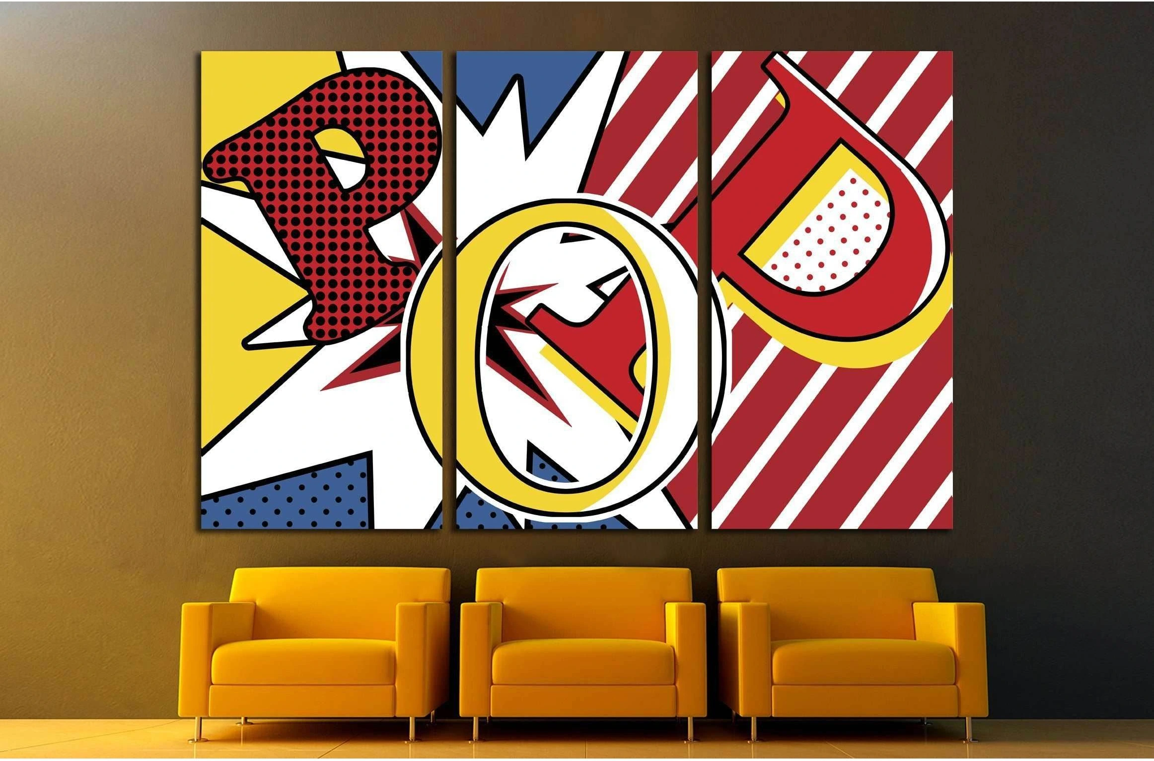 Pop Art №3314 Ready to Hang Canvas Print - Zellart Canvas Prints ALL_Products, s-3314