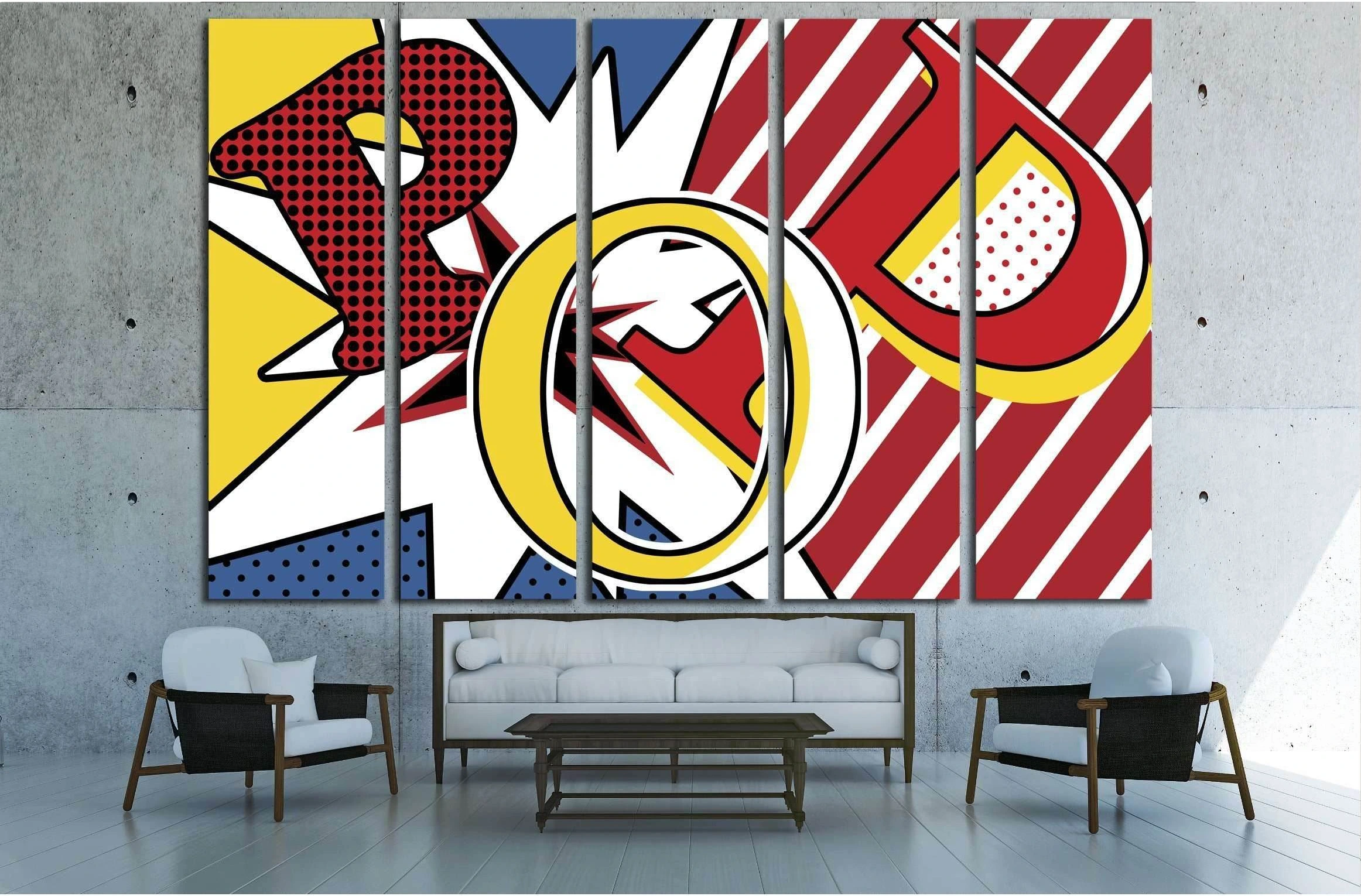 Pop Art №3314 Ready to Hang Canvas Print - Zellart Canvas Prints ALL_Products, s-3314