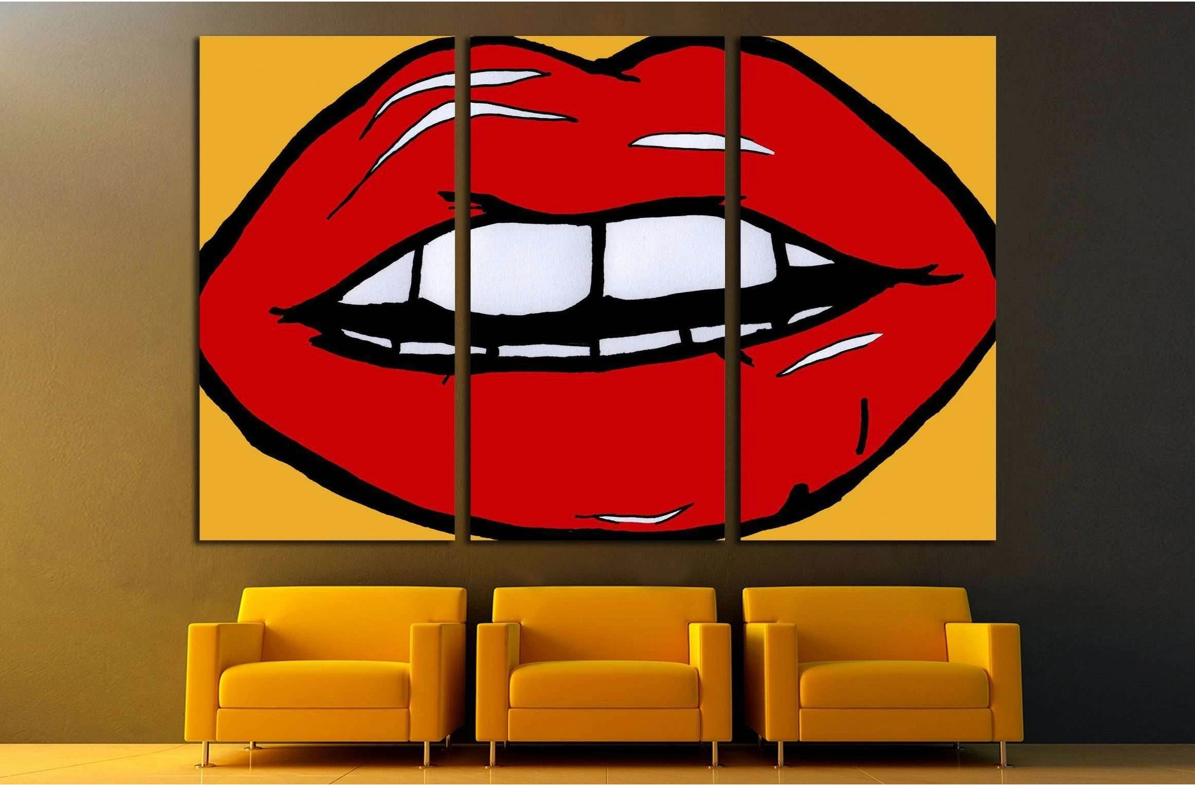 pop art andy warhol №3295 Ready to Hang Canvas Print - Zellart Canvas Prints ALL_Products, s-3295