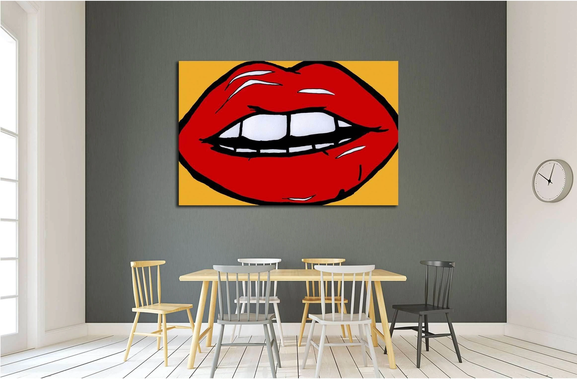 pop art andy warhol №3295 Ready to Hang Canvas Print - Zellart Canvas Prints ALL_Products, s-3295