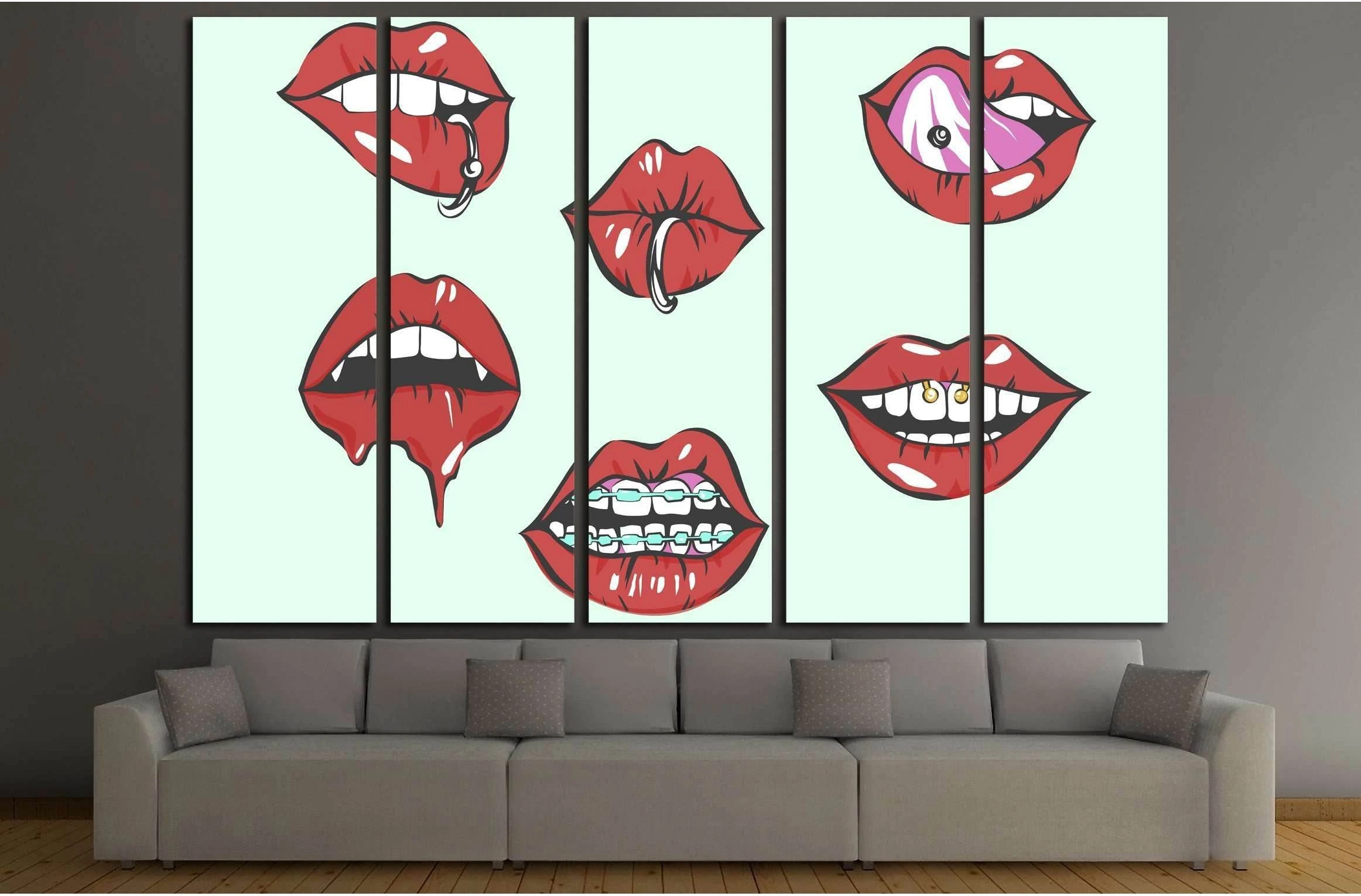 Pop Art Sexy №3316 Ready to Hang Canvas Print - Zellart Canvas Prints ALL_Products, s-3316