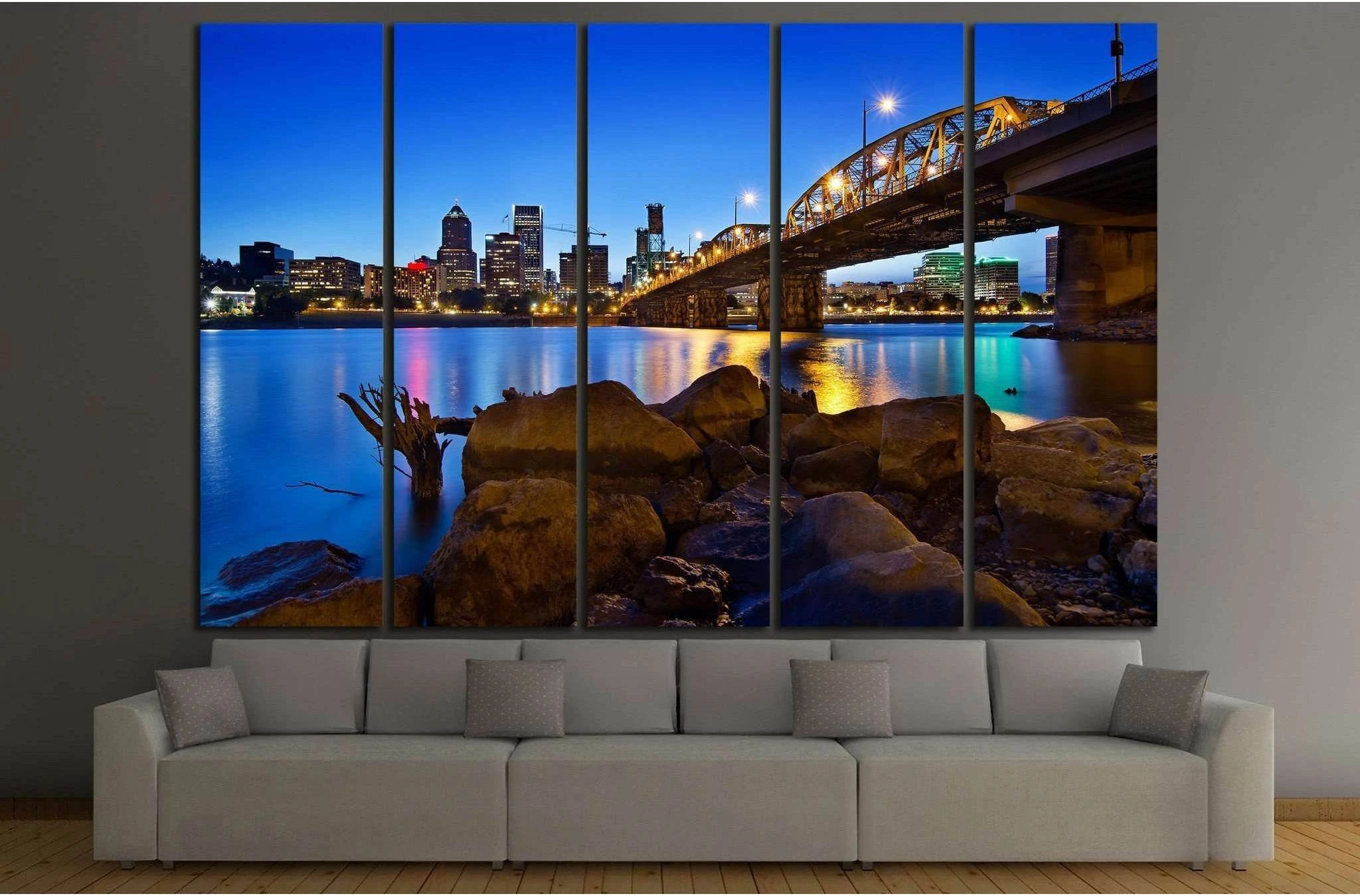Portland Oregon №765 Ready to Hang Canvas Print - Zellart Canvas Prints ALL_Products, s-765