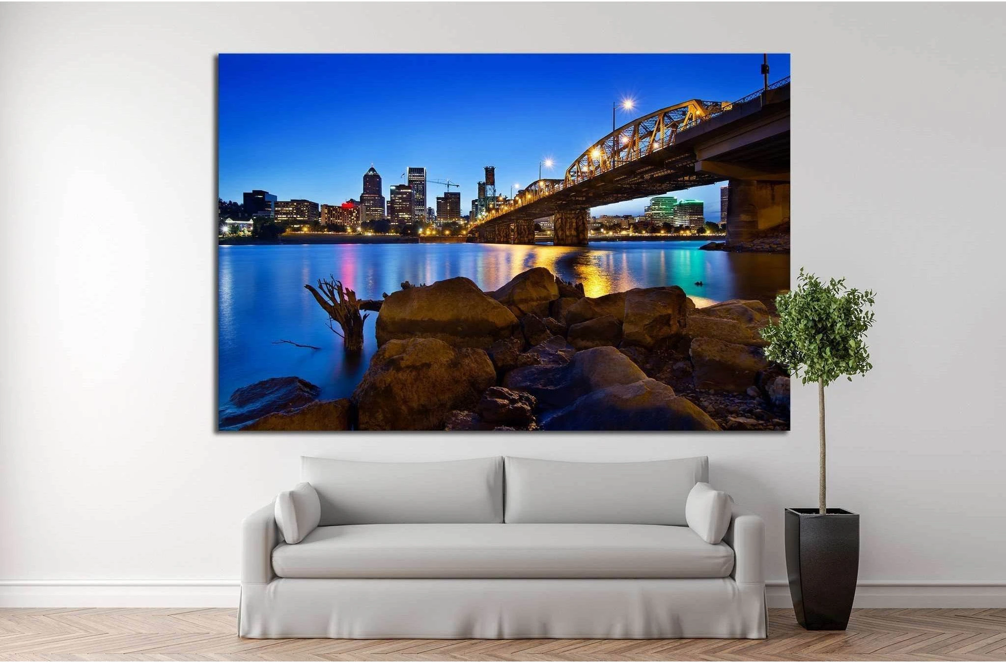 Portland Oregon №765 Ready to Hang Canvas Print - Zellart Canvas Prints ALL_Products, s-765