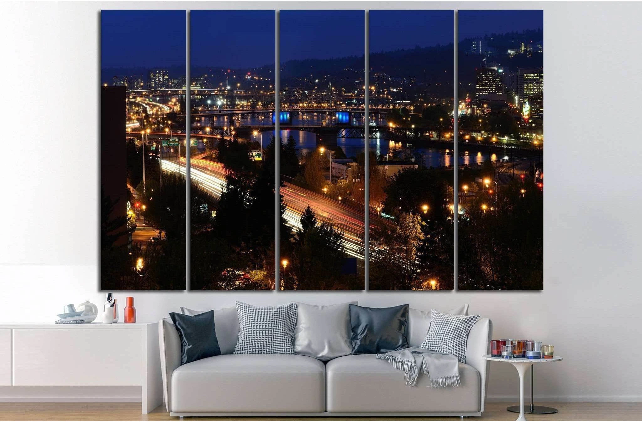 Portland Oregon №770 Ready to Hang Canvas Print - Zellart Canvas Prints ALL_Products, s-770