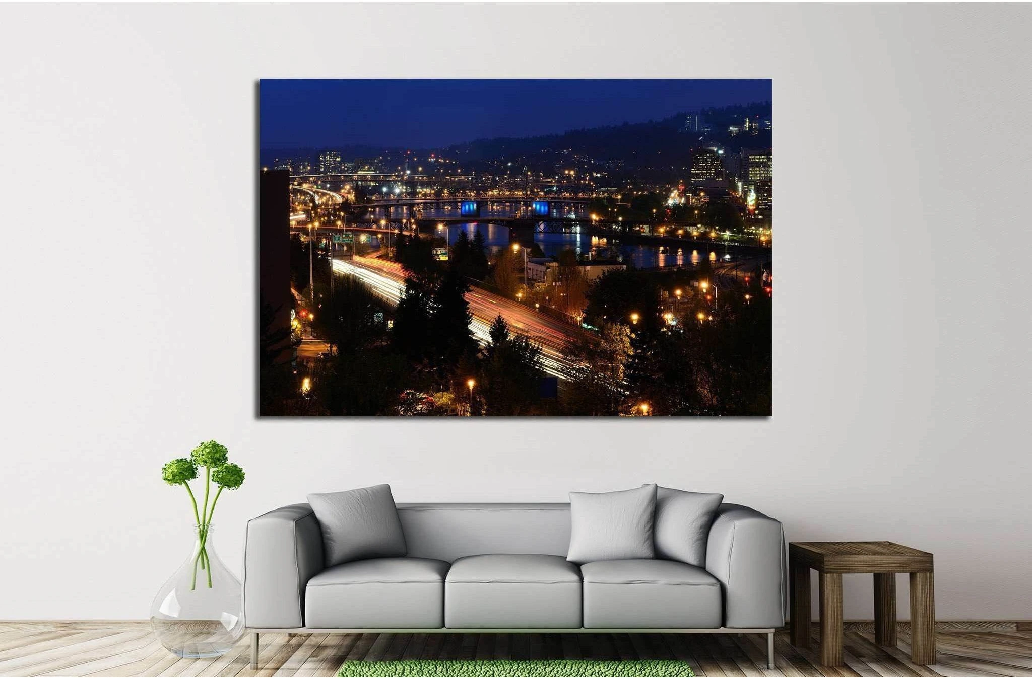 Portland Oregon №770 Ready to Hang Canvas Print - Zellart Canvas Prints ALL_Products, s-770
