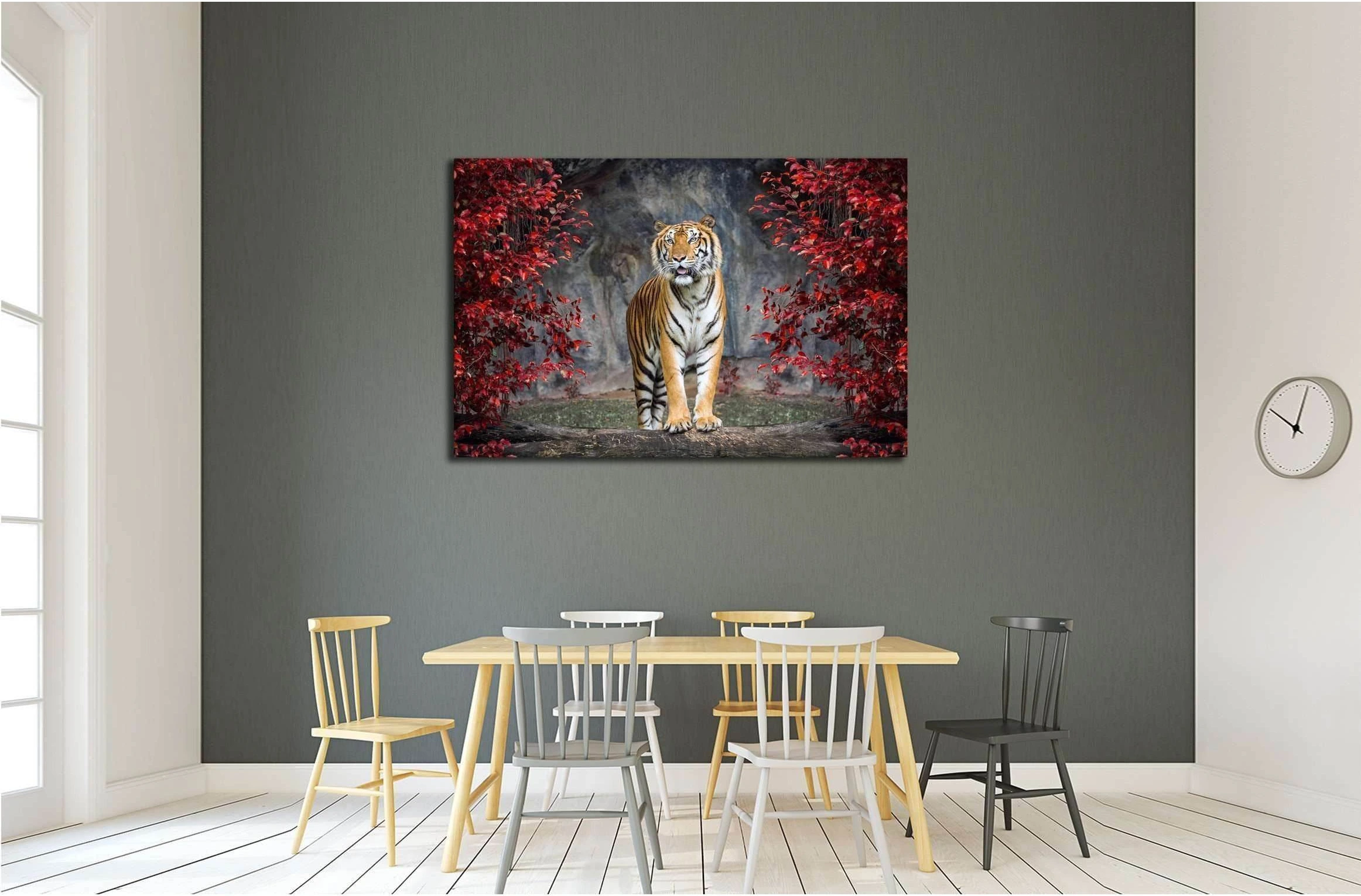 Portrait of the tiger №2368 Ready to Hang Canvas Print - Zellart Canvas Prints ALL_Products, s-2368, Tiger