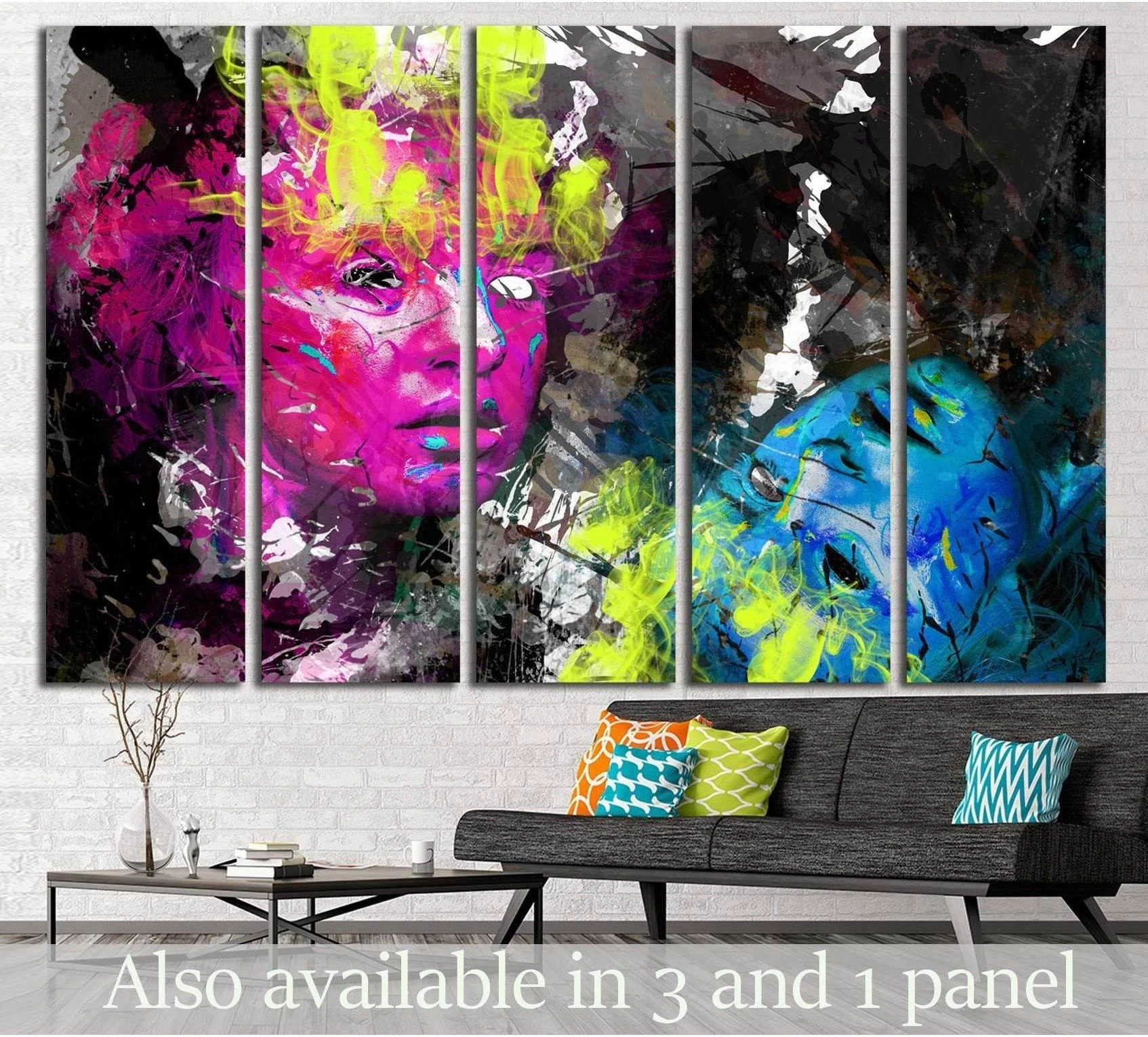 Psychedelic image №734 Ready to Hang Canvas Print - Zellart Canvas Prints ALL_Products, s-734