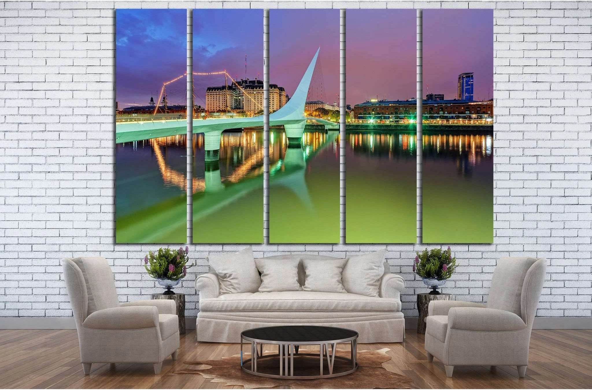 Puerto Madero, Argentina, Buenos Aires №1144 Ready to Hang Canvas Print - Zellart Canvas Prints ALL_Products, s-1144