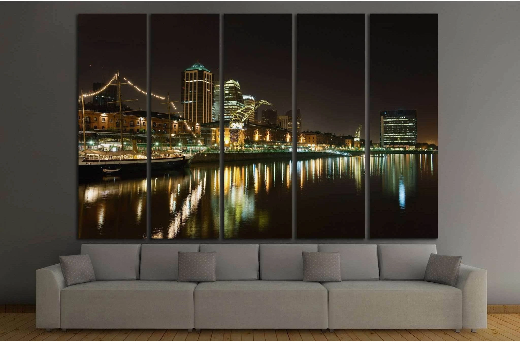 Puerto Madero, Buenos Aires, Argentina №1141 Ready to Hang Canvas Print - Zellart Canvas Prints ALL_Products, s-1141