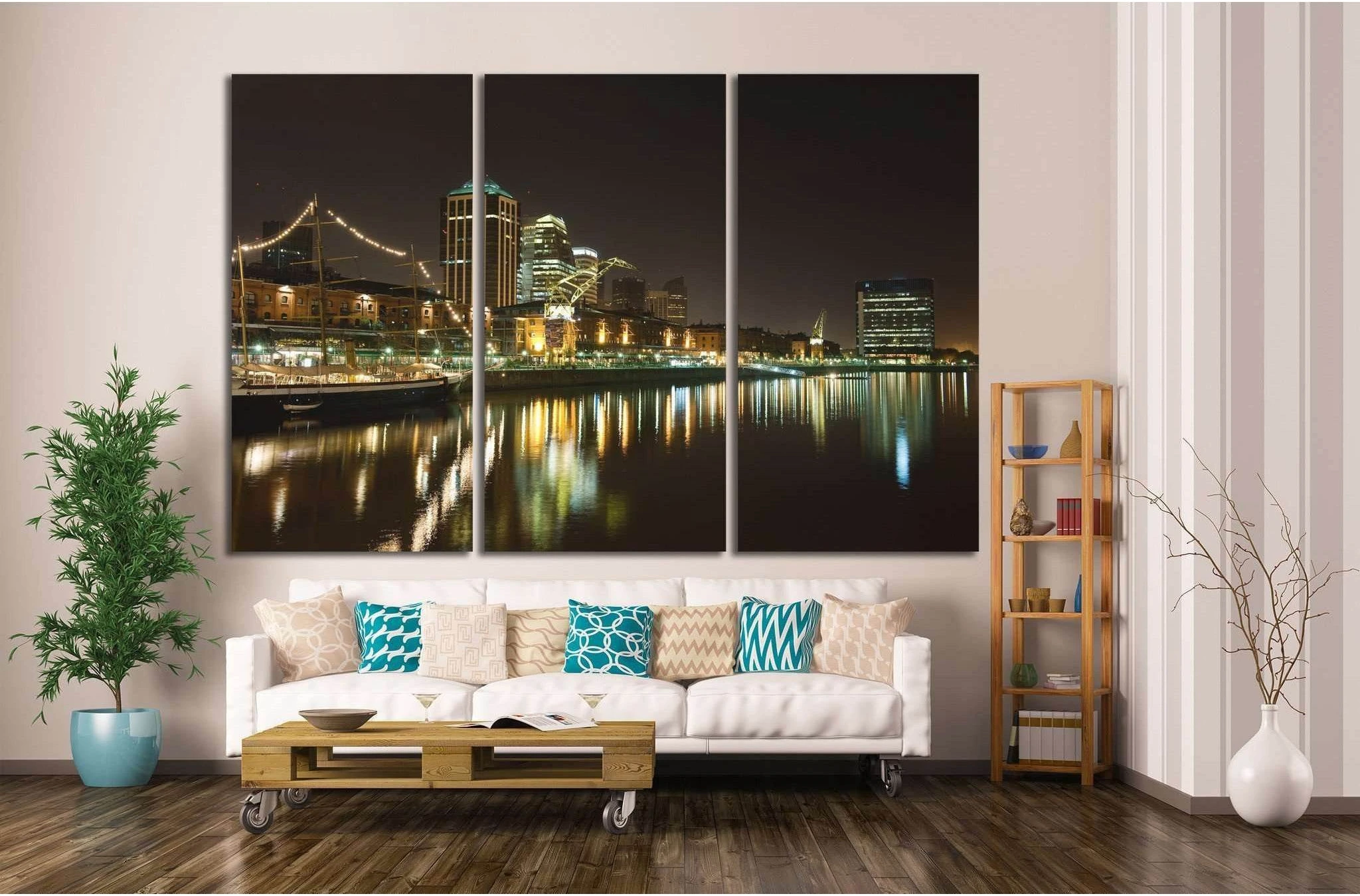 Puerto Madero, Buenos Aires, Argentina №1141 Ready to Hang Canvas Print - Zellart Canvas Prints ALL_Products, s-1141