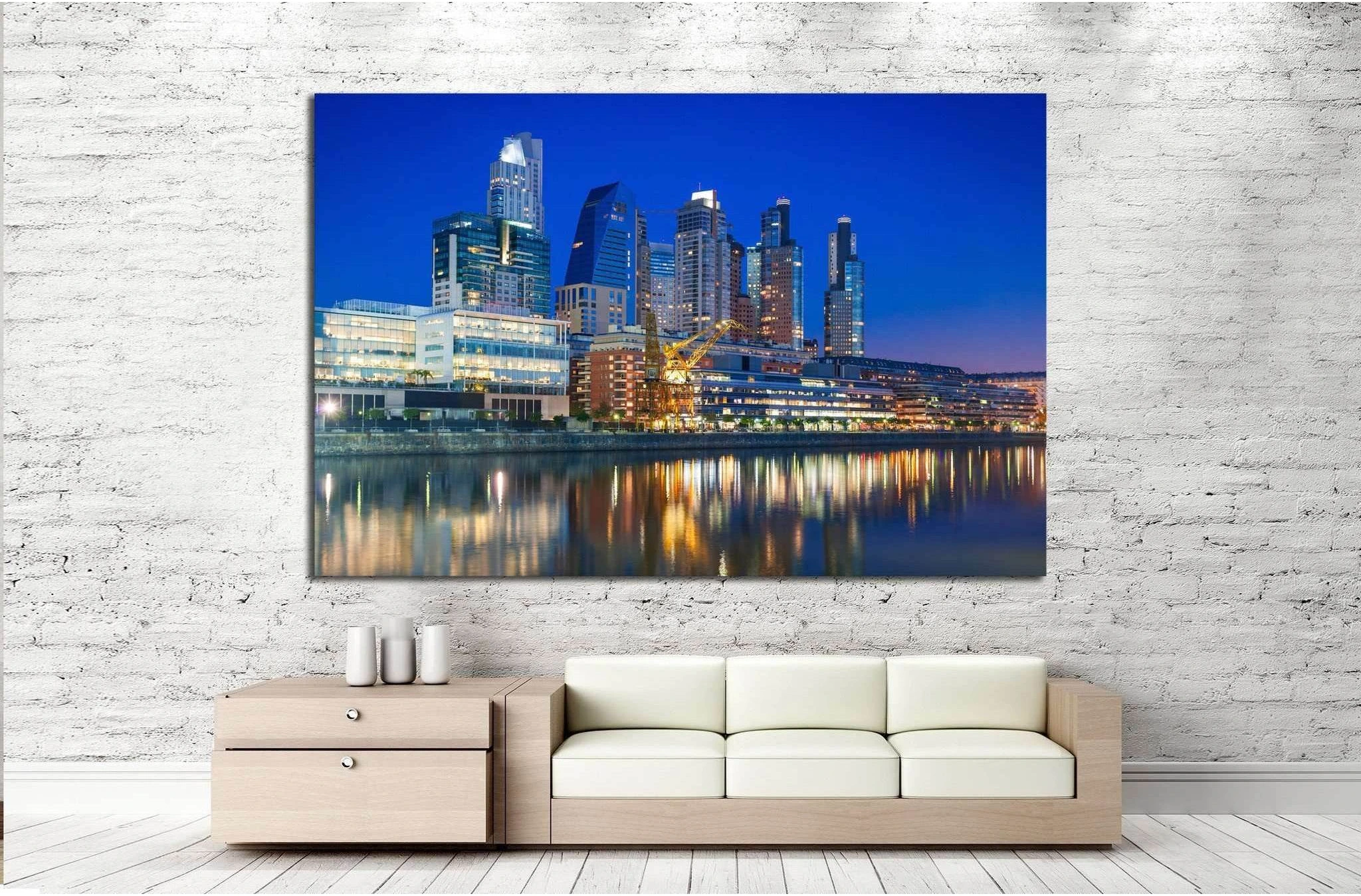 Puerto Madero, Buenos Aires, Argentina №1222 Ready to Hang Canvas Print - Zellart Canvas Prints ALL_Products, s-1222