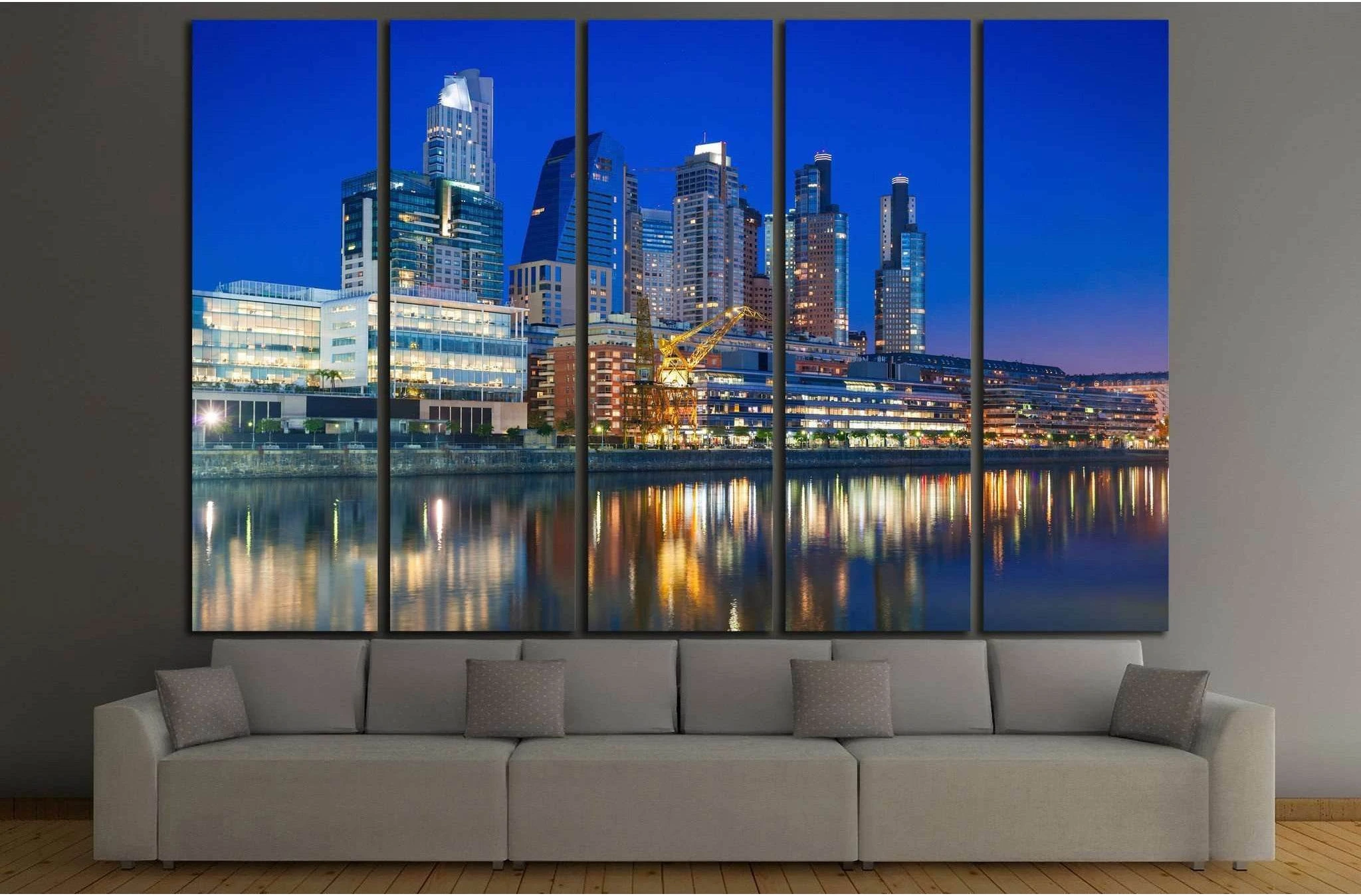 Puerto Madero, Buenos Aires, Argentina №1222 Ready to Hang Canvas Print - Zellart Canvas Prints ALL_Products, s-1222