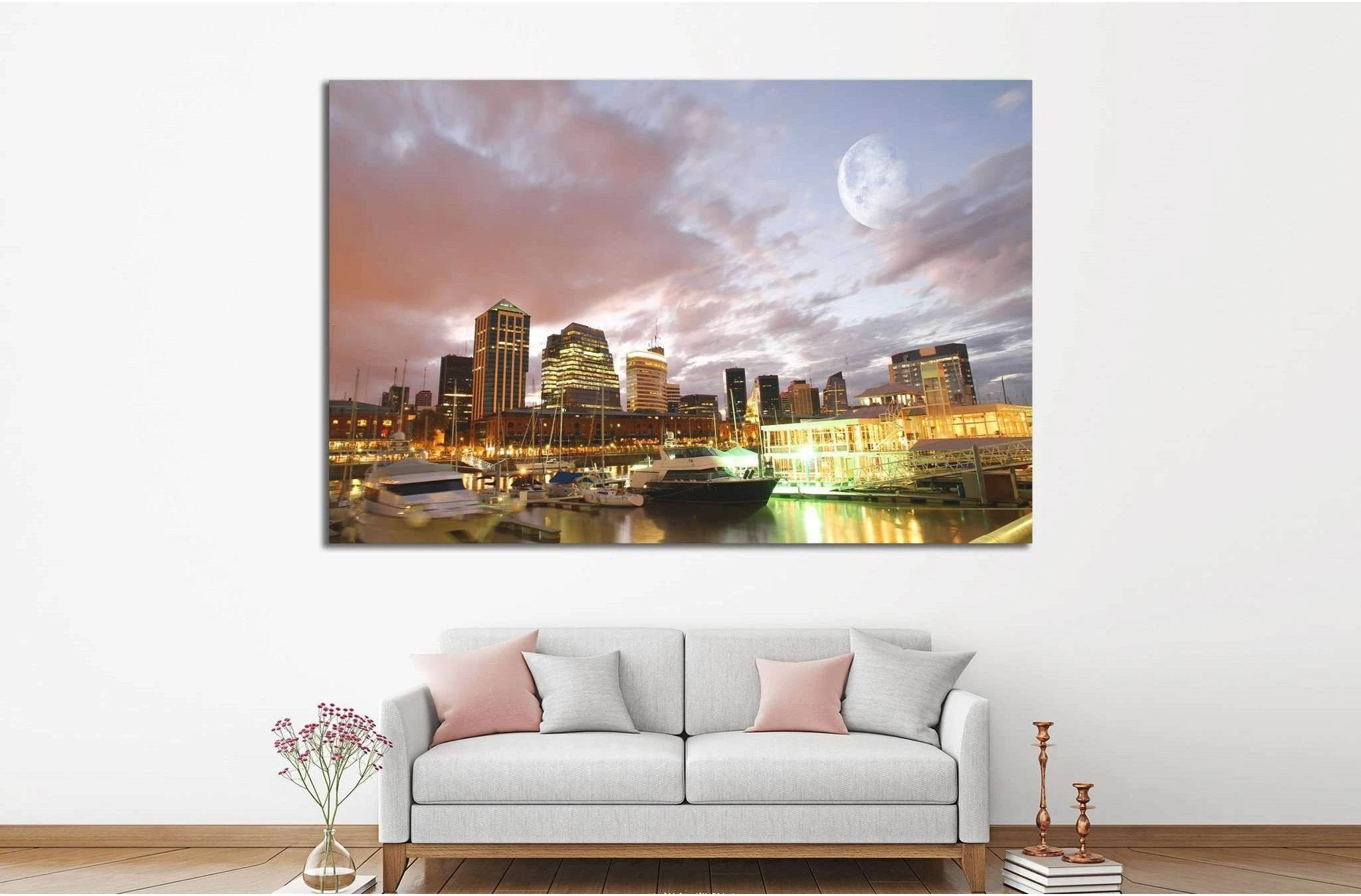 Puerto Madero in Buenos Aires, Argentina №1139 Ready to Hang Canvas Print - Zellart Canvas Prints ALL_Products, s-1139