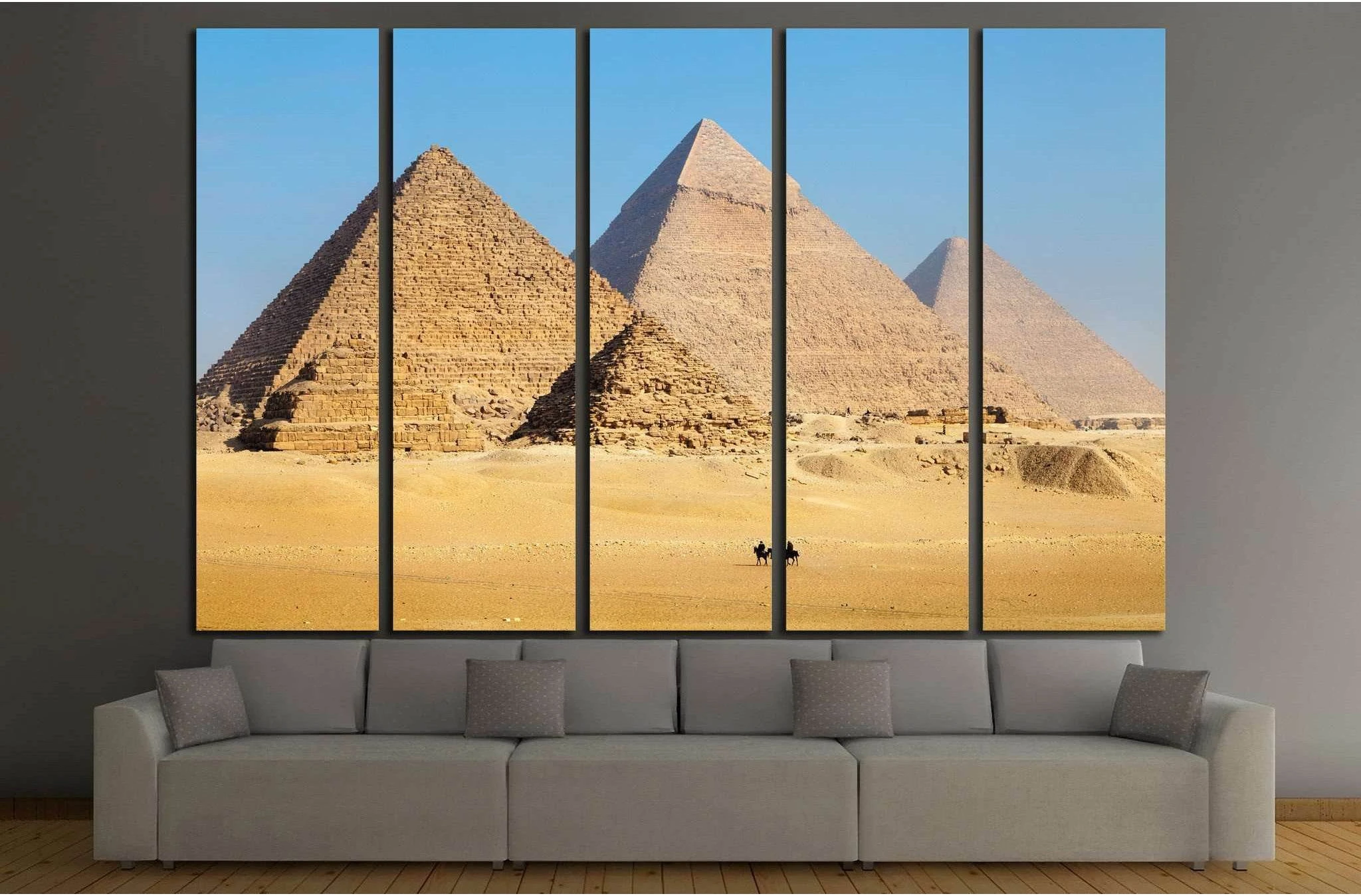 Pyramids in Egypt №855 Ready to Hang Canvas Print - Zellart Canvas Prints 000Negative, ALL_Products, autopostr_pinterest_64952, s-855