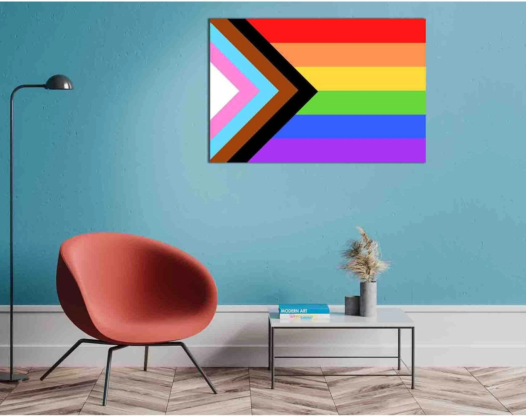 Rainbow pride flag №2116 Ready to Hang Canvas Print - Zellart Canvas Prints 2116, ALL_Products