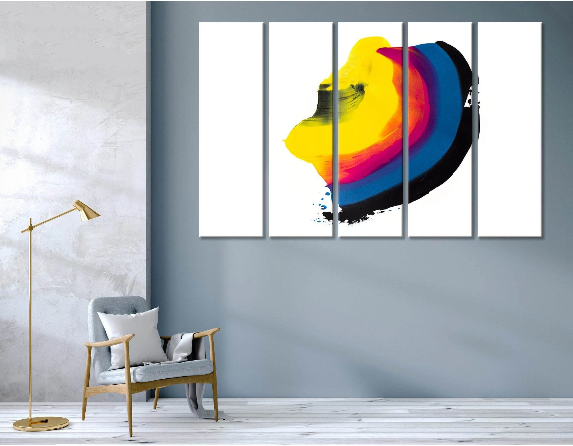 Rainbow Speck Abstract №04411 Ready to Hang Canvas Print - Zellart Canvas Prints ALL_Products