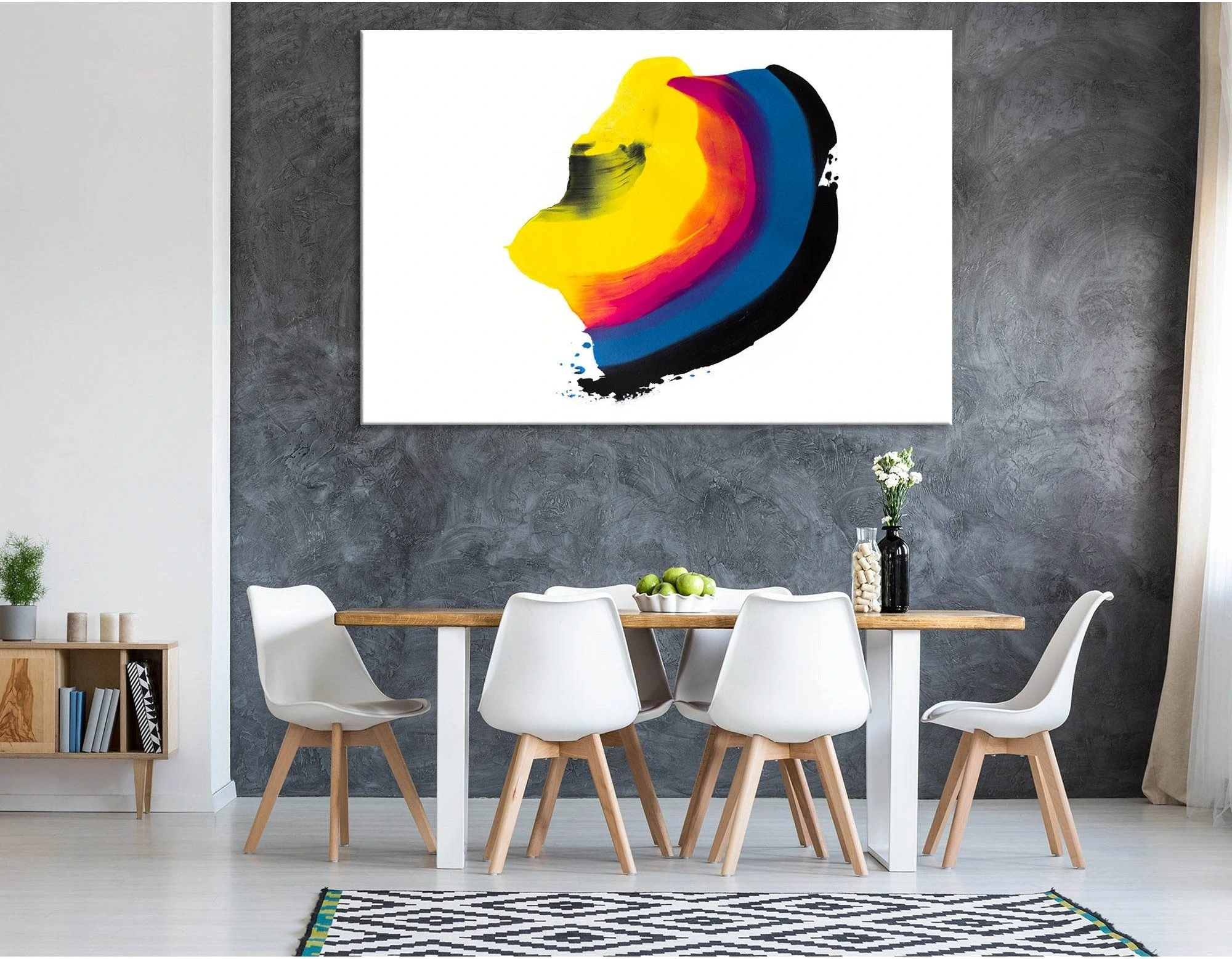 Rainbow Speck Abstract №04411 Ready to Hang Canvas Print - Zellart Canvas Prints ALL_Products