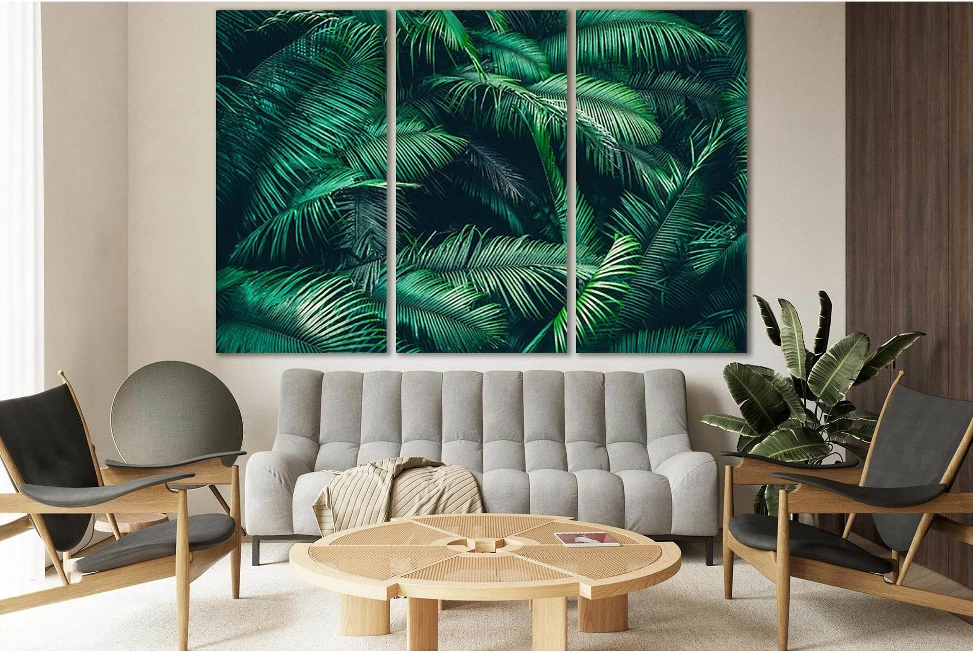 Rainforest Leaf Texture №SL1085 Ready to Hang Canvas Print - Zellart Canvas Prints 0new, ALL_Products, Trees Wall Art