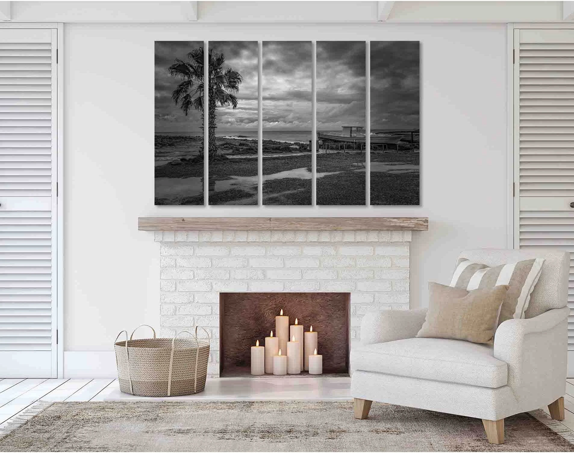 Rainy day №D2840 Ready to Hang Canvas Print - Zellart Canvas Prints 0new, ALL_Products, Black & White Wall Art