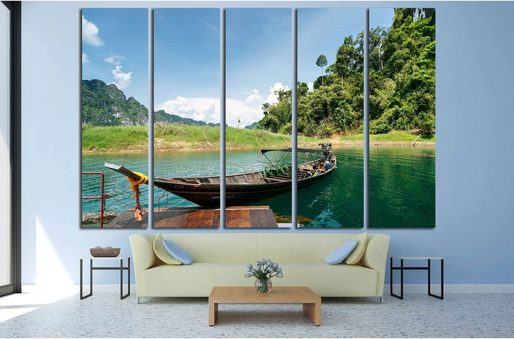 Ratchaprapa Dam, thailand №875 Ready to Hang Canvas Print - Zellart Canvas Prints ALL_Products, s-875
