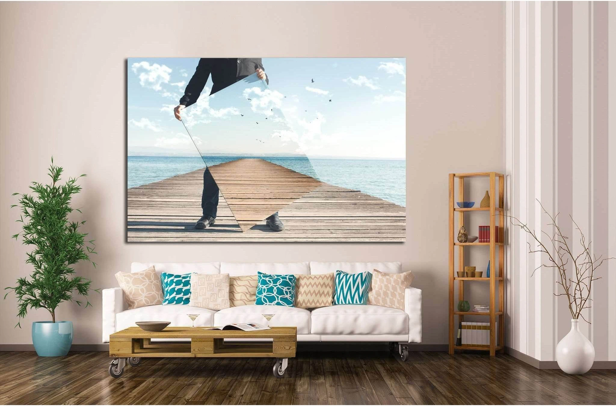 realistic painter №1085 Ready to Hang Canvas Print - Zellart Canvas Prints ALL_Products, s-1085
