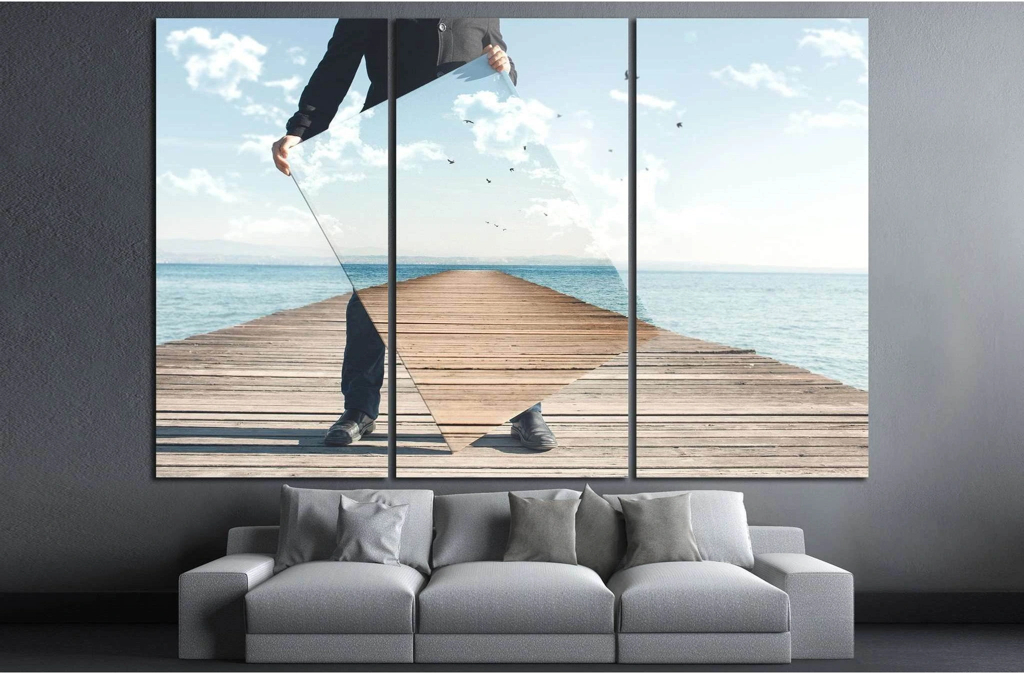 realistic painter №1085 Ready to Hang Canvas Print - Zellart Canvas Prints ALL_Products, s-1085