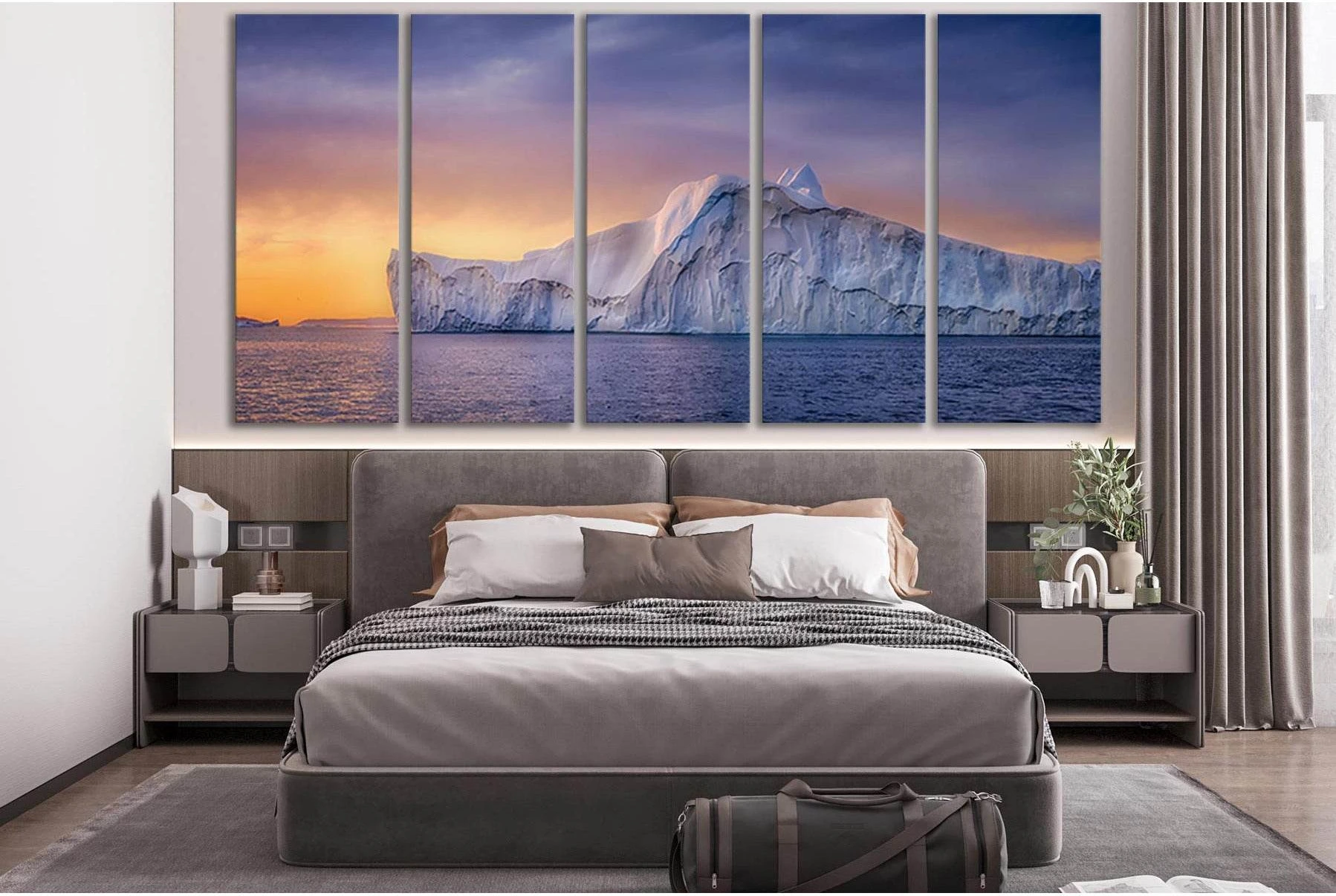 Reenland Ilulissat Glaciers №SL1312 Ready to Hang Canvas Print - Zellart Canvas Prints 0new, ALL_Products, Glacials
