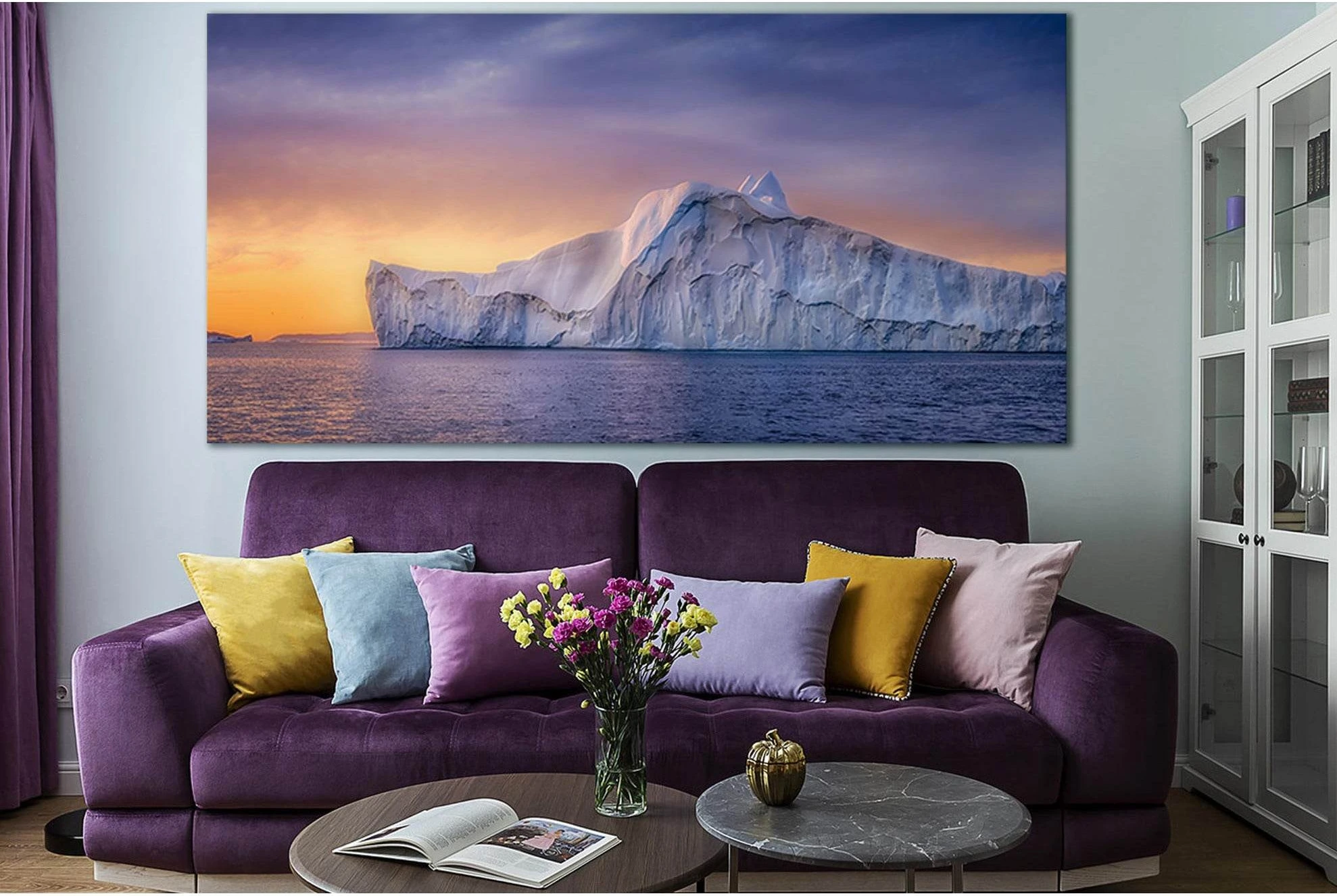 Reenland Ilulissat Glaciers №SL1312 Ready to Hang Canvas Print - Zellart Canvas Prints 0new, ALL_Products, Glacials