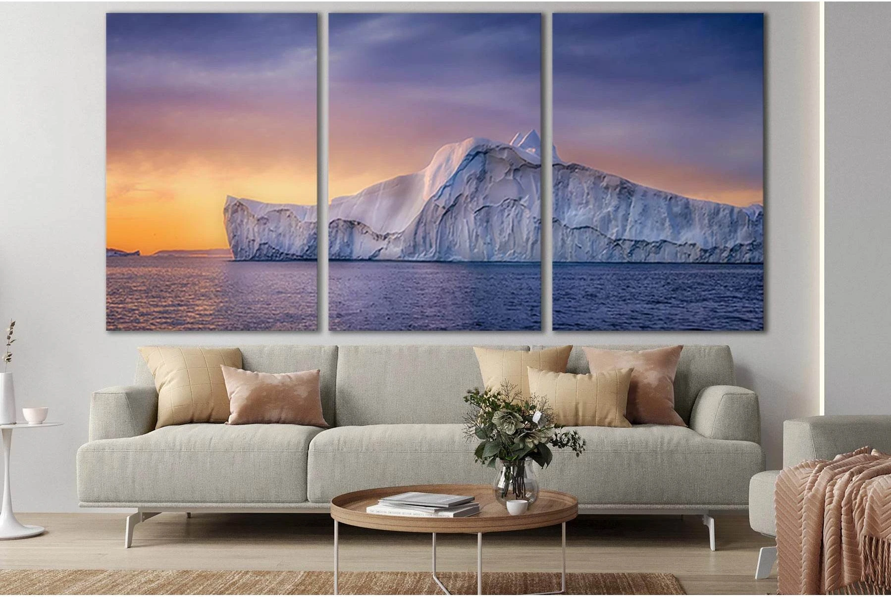 Reenland Ilulissat Glaciers №SL1312 Ready to Hang Canvas Print - Zellart Canvas Prints 0new, ALL_Products, Glacials