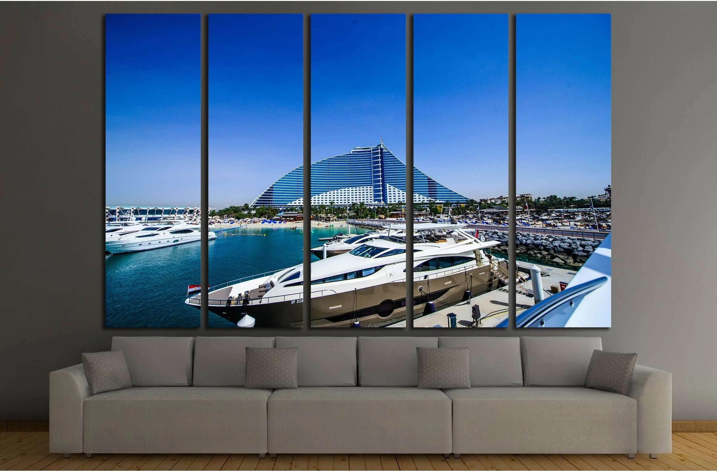 remains one of the best recognizable landmarks of Dubai, UAE №2644 Ready to Hang Canvas Print - Zellart Canvas Prints ALL_Products, s-2644