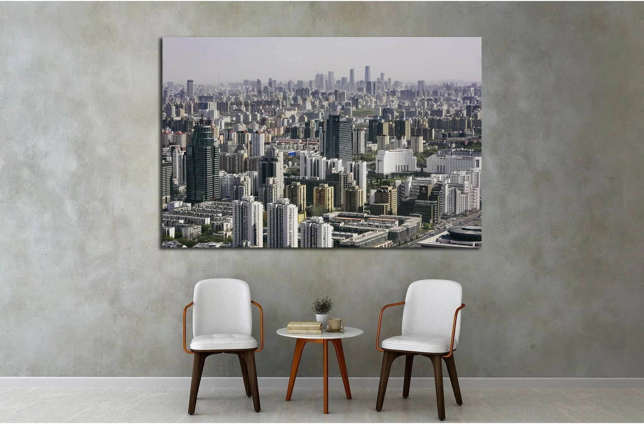 Residential buildings in Beijing, China №1567 Ready to Hang Canvas Print - Zellart Canvas Prints ALL_Products, s-1567