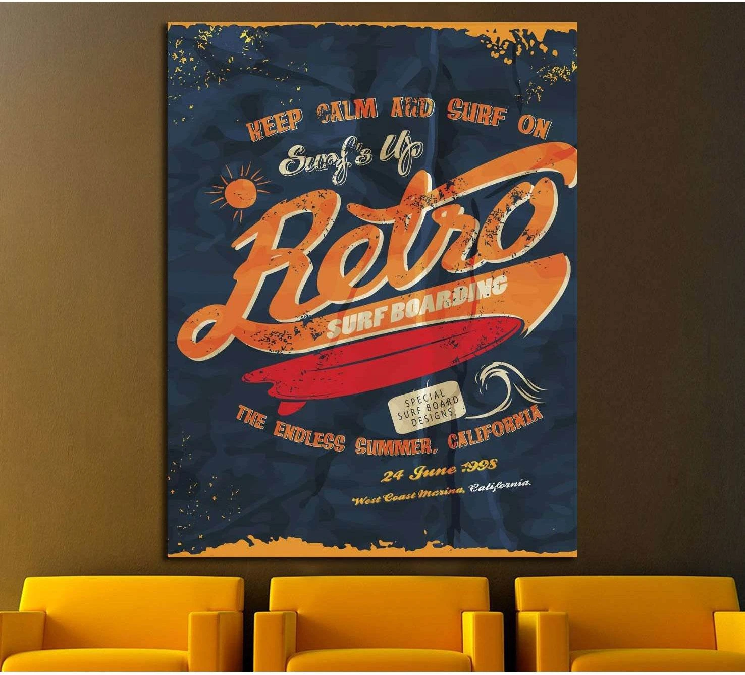 retro canvas №4592 Ready to Hang Canvas Print - Zellart Canvas Prints ALL_Products, s-4592