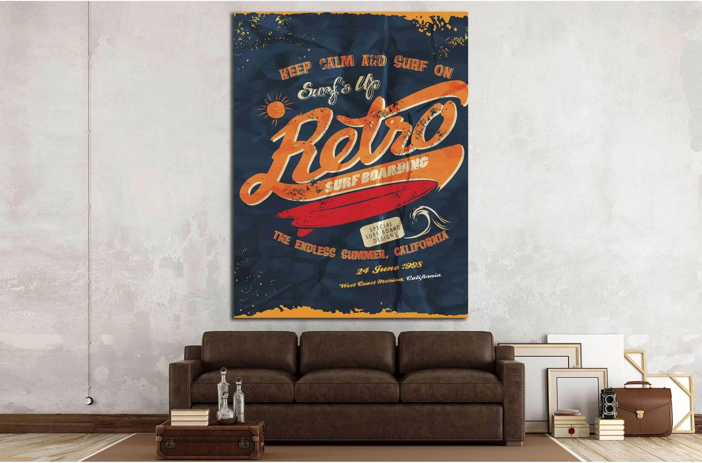 retro canvas №4592 Ready to Hang Canvas Print - Zellart Canvas Prints ALL_Products, s-4592