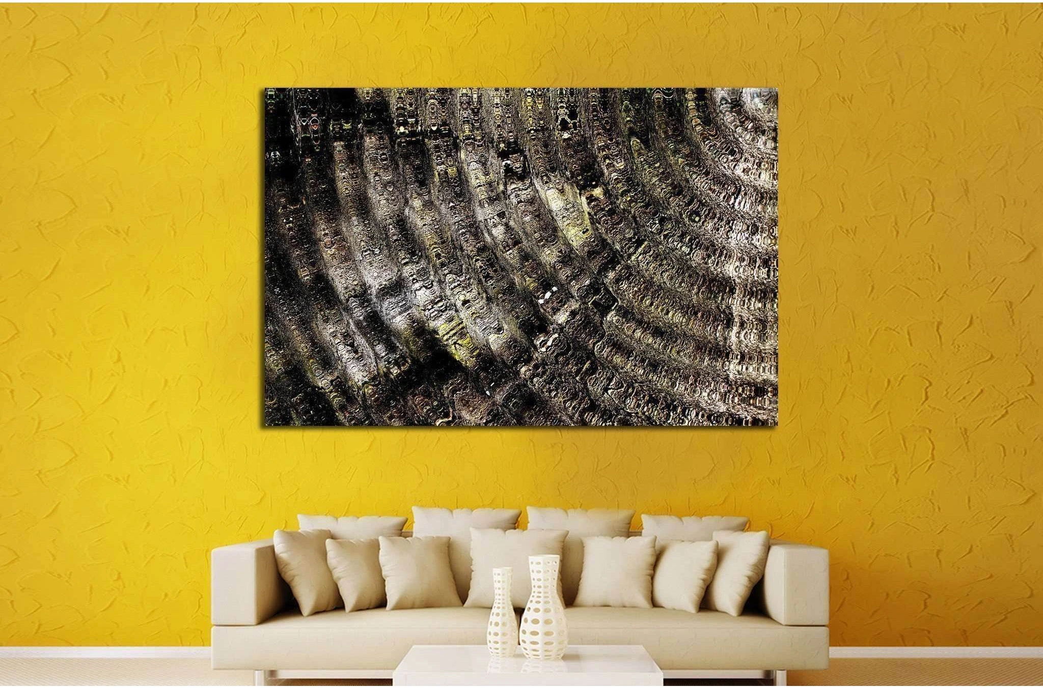 ripple radial weave texture №1587 Ready to Hang Canvas Print - Zellart Canvas Prints ALL_Products, s-1587