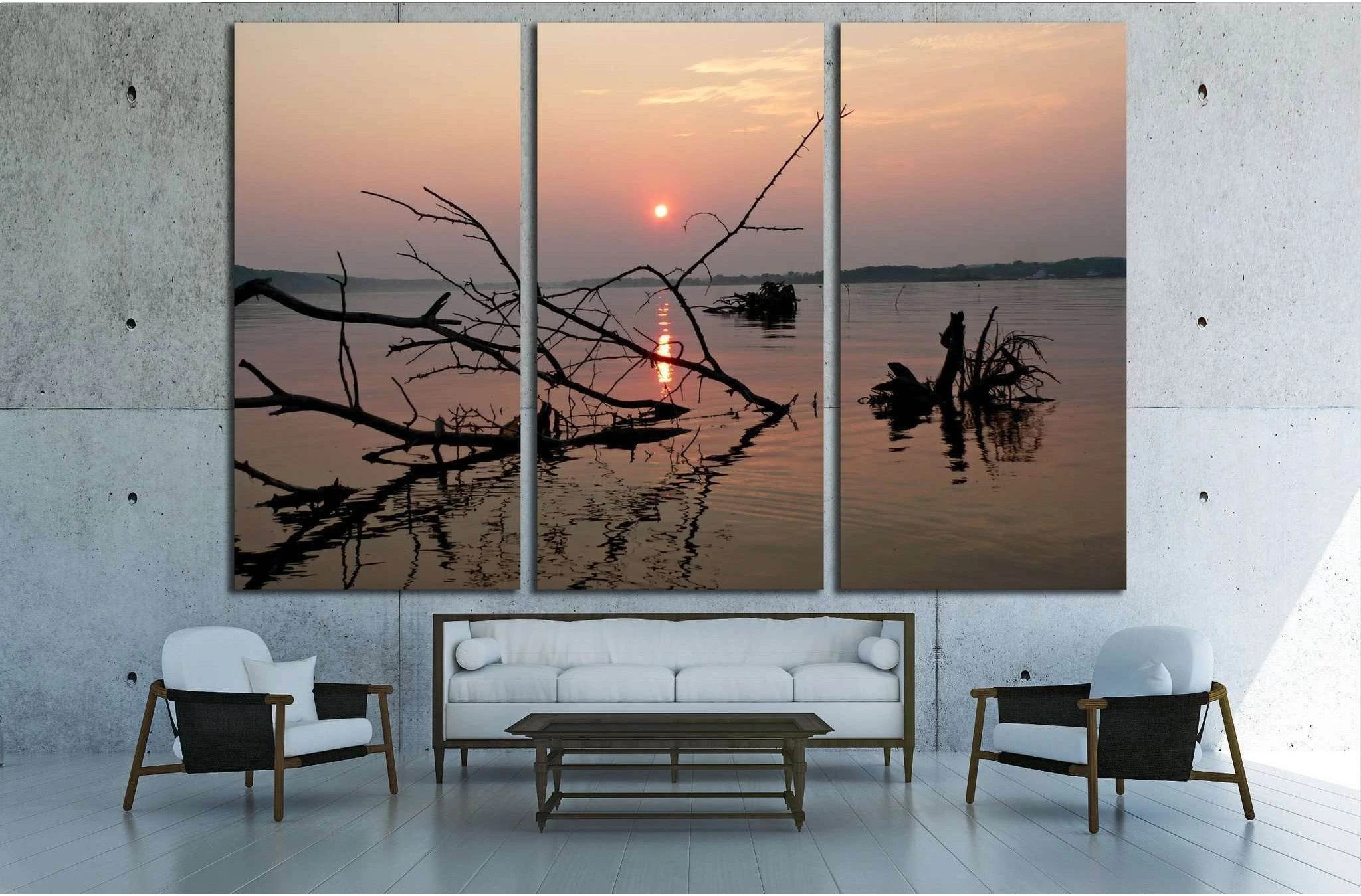 river №1956 Ready to Hang Canvas Print - Zellart Canvas Prints ALL_Products, s-1956