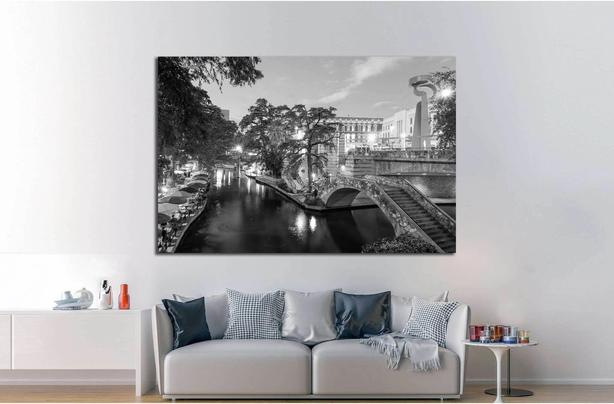 River Walk in San Antonio, Texas №996 Ready to Hang Canvas Print - Zellart Canvas Prints ALL_Products, s-996