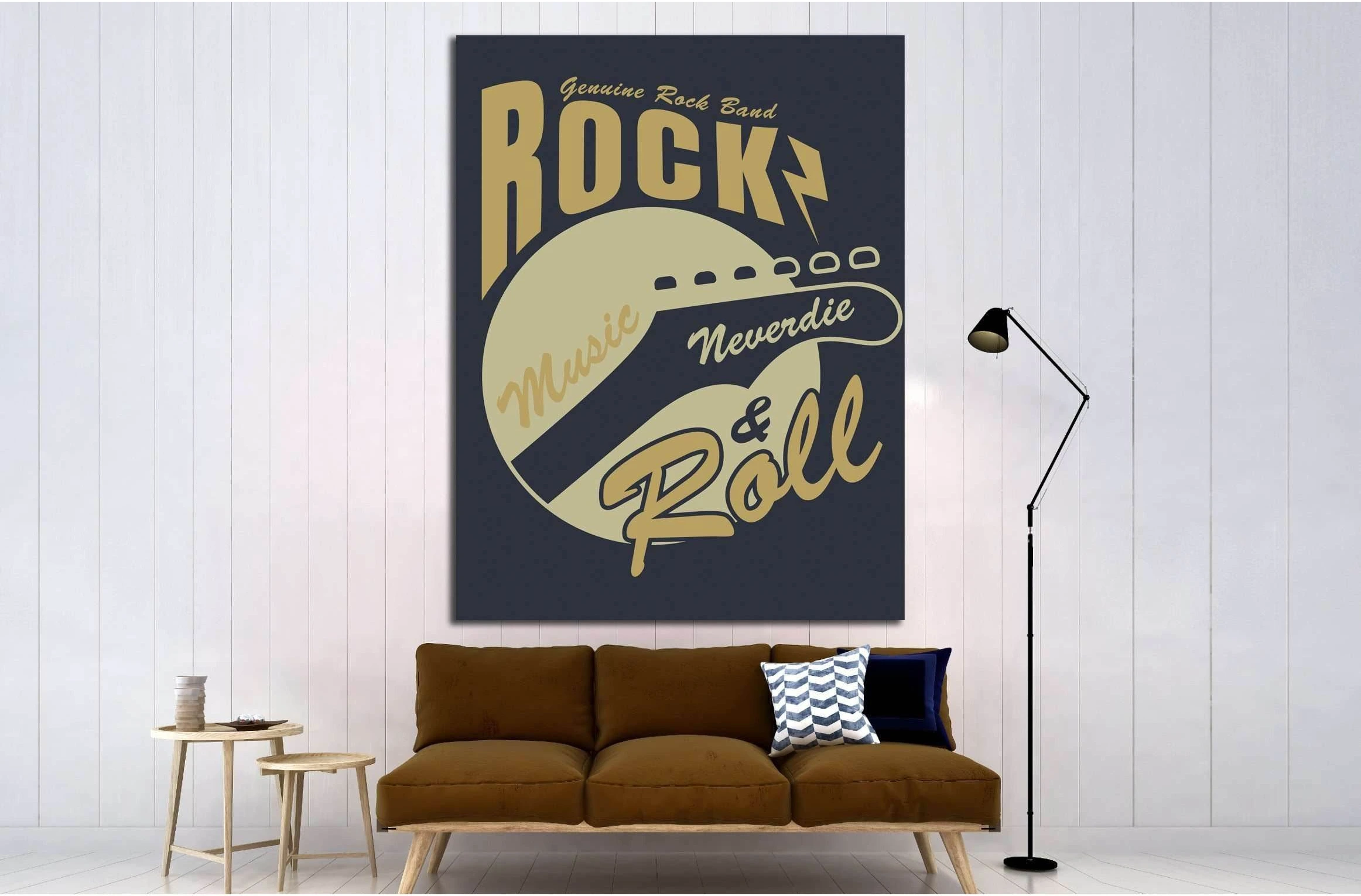 rockandroll №4589 Ready to Hang Canvas Print - Zellart Canvas Prints ALL_Products, s-4589