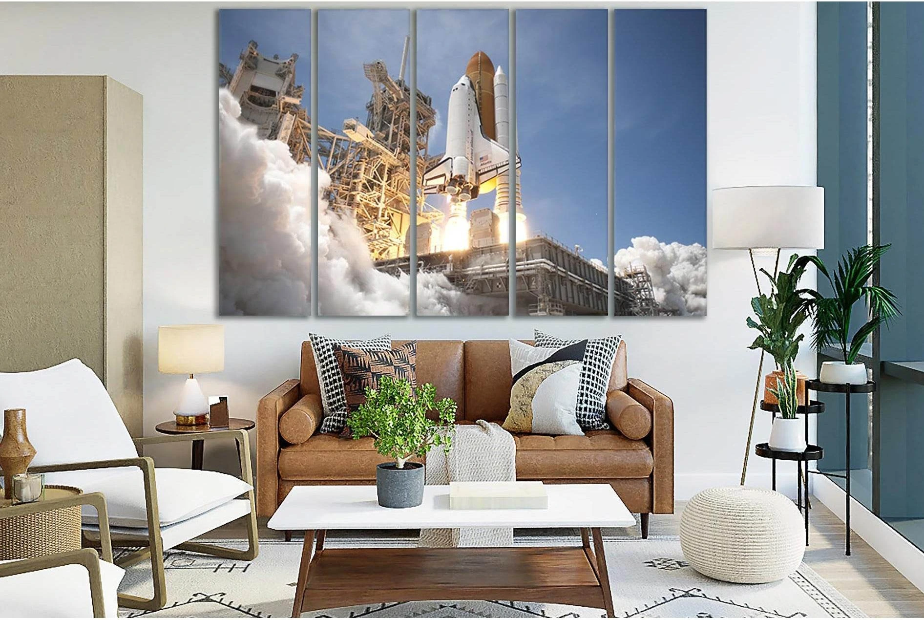 Rocket Engines Power №SL777 Ready to Hang Canvas Print - Zellart Canvas Prints 0new, ALL_Products, Engine, Engines Wall Art