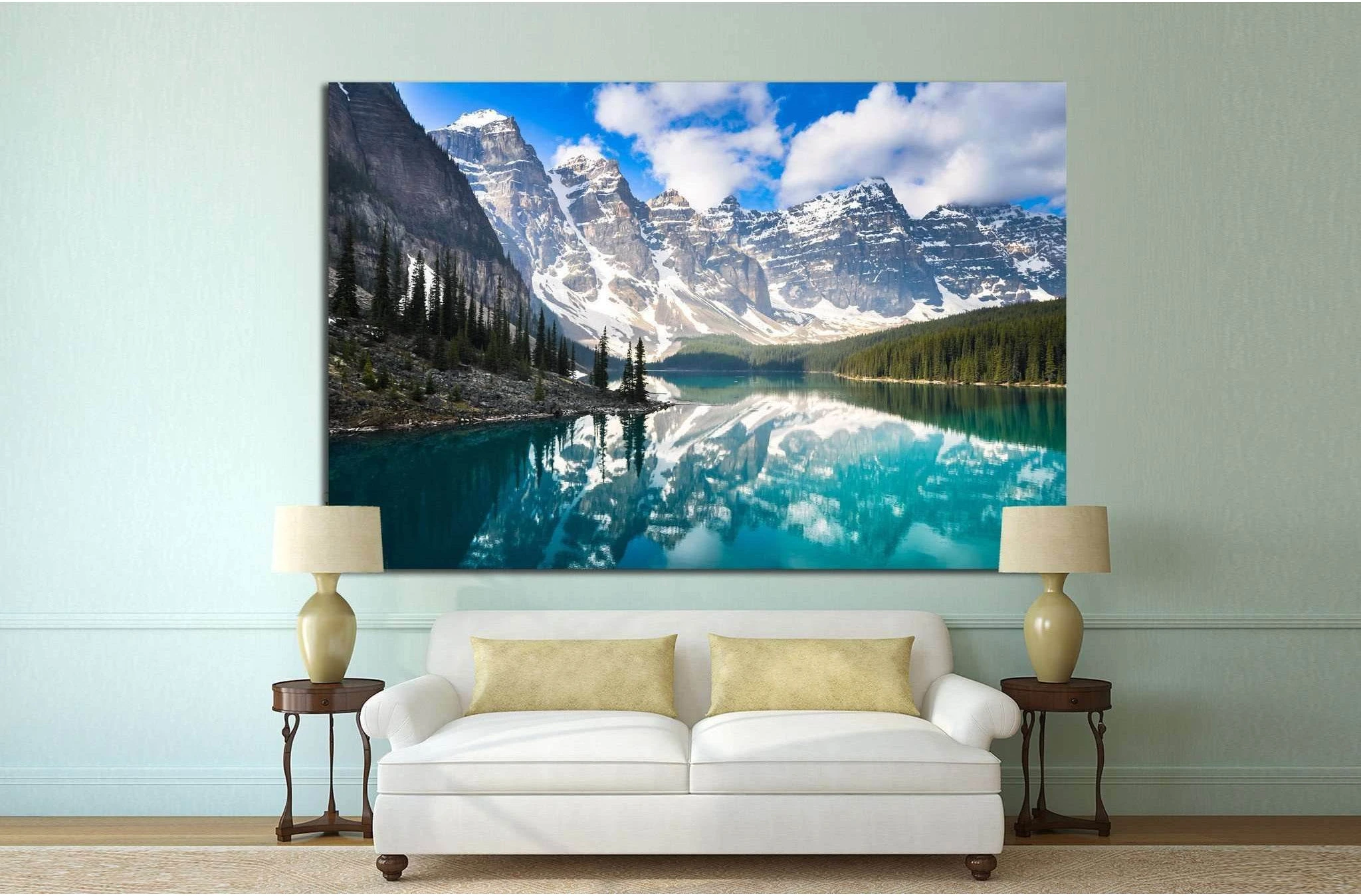 Rocky Mountains, Canada №633 Ready to Hang Canvas Print - Zellart Canvas Prints ALL_Products, s-633