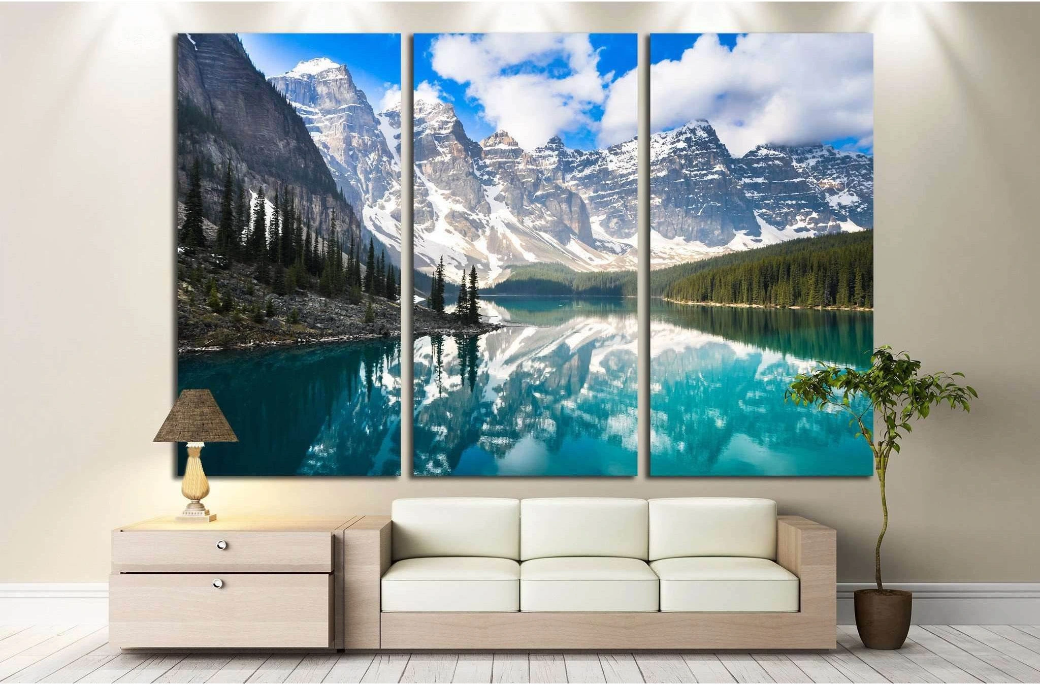 Rocky Mountains, Canada №633 Ready to Hang Canvas Print - Zellart Canvas Prints ALL_Products, s-633