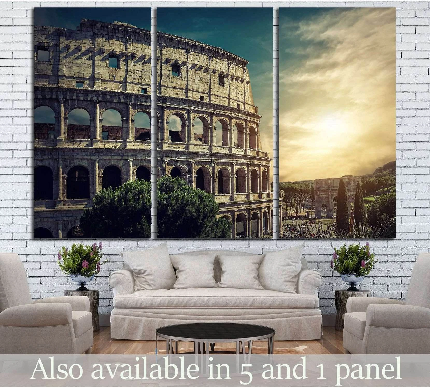 Roman Coliseum №740 Ready to Hang Canvas Print - Zellart Canvas Prints ALL_Products, s-740
