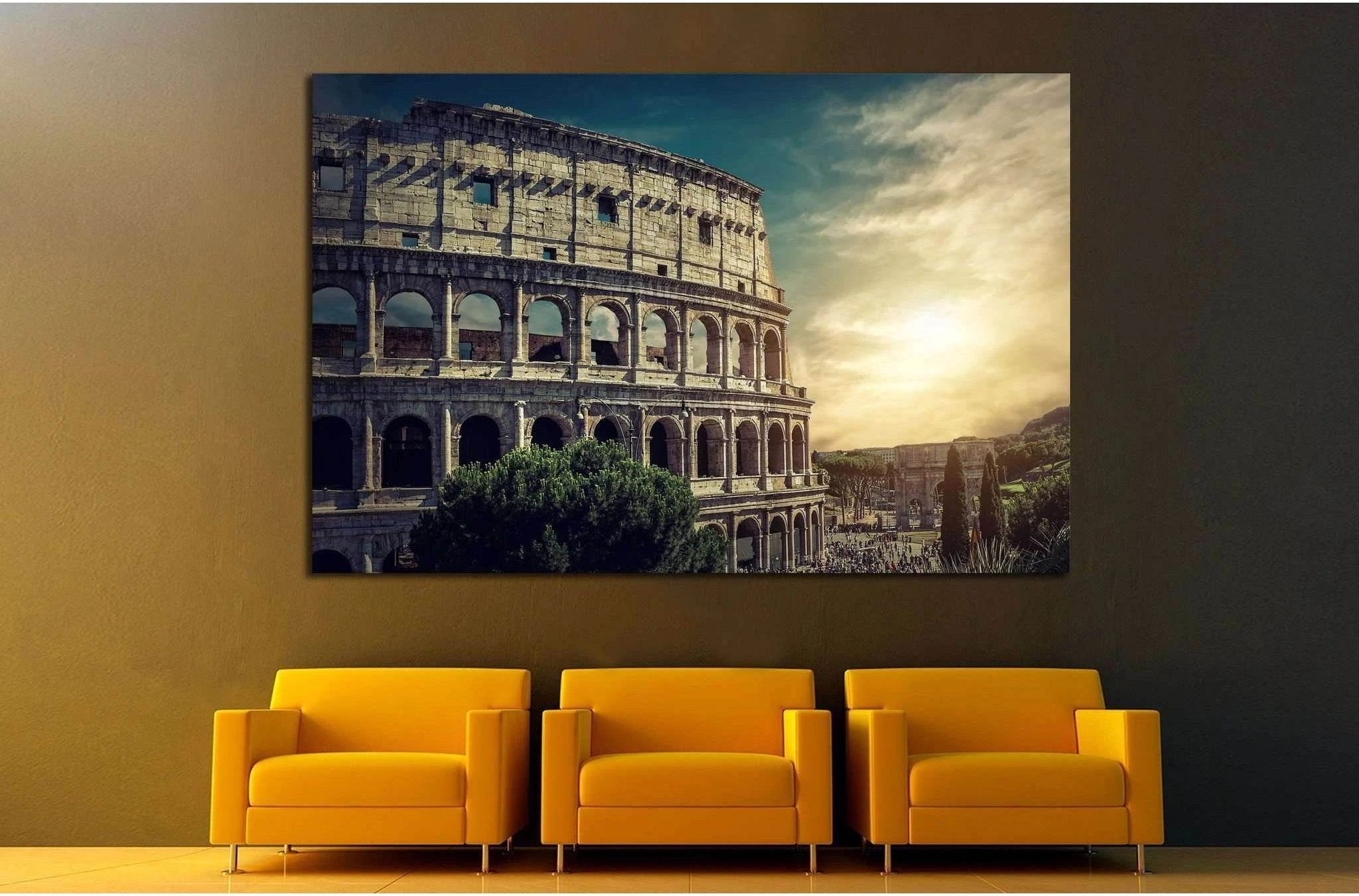 Roman Coliseum №740 Ready to Hang Canvas Print - Zellart Canvas Prints ALL_Products, s-740