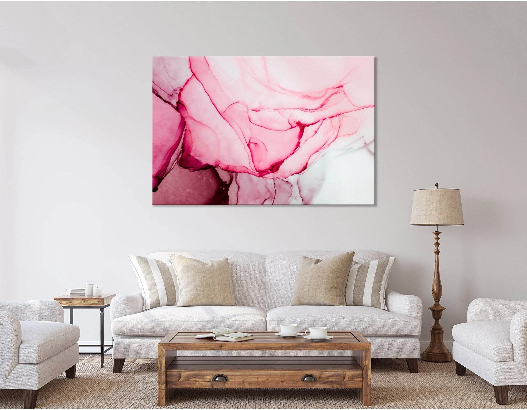 Rose Petals Abstract №04286 Ready to Hang Canvas Print - Zellart Canvas Prints ALL_Products