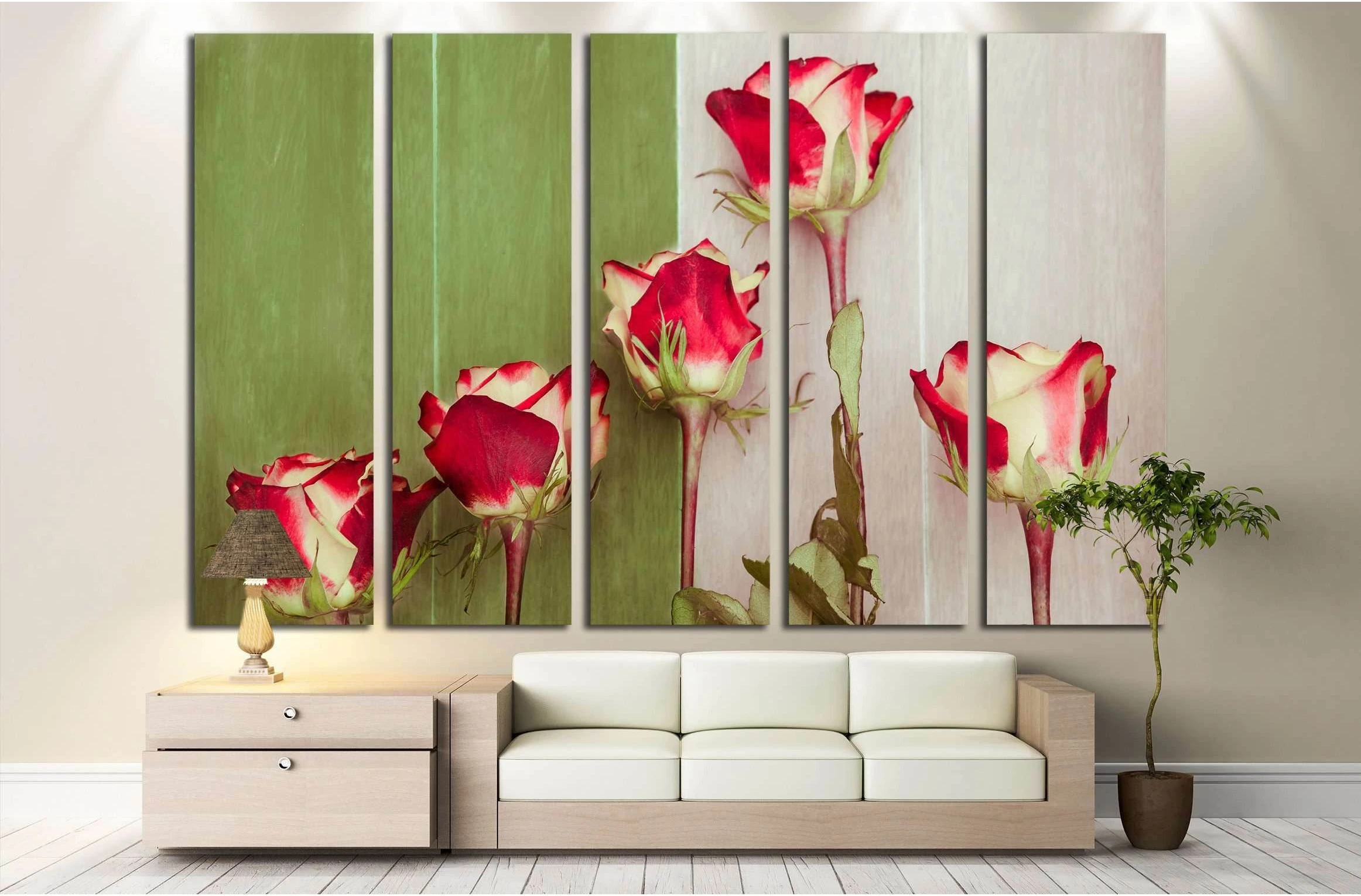 roses №3269 Ready to Hang Canvas Print - Zellart Canvas Prints ALL_Products, s-3269